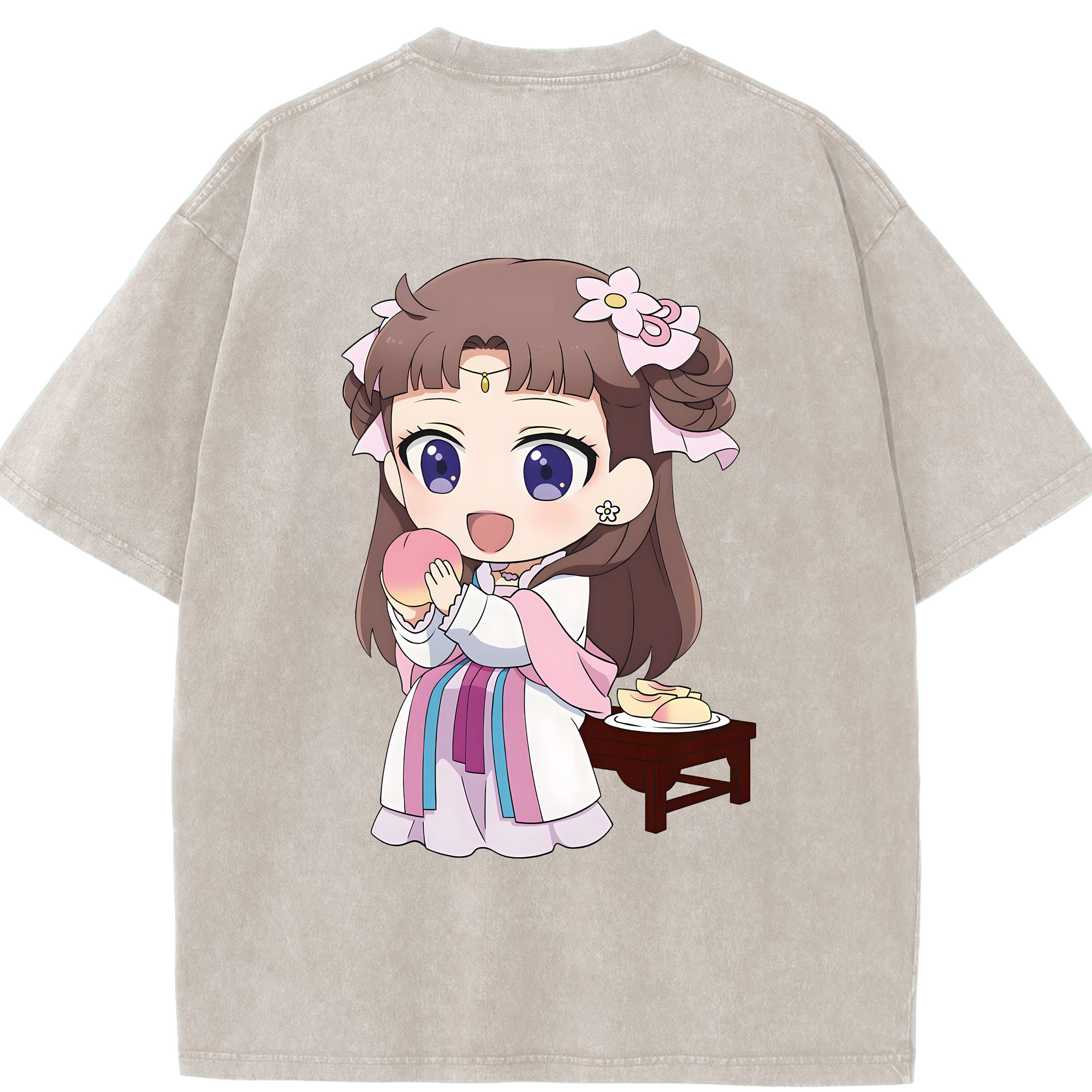 （画像用） 薬屋のひとりごと The Apothecary Diaries 綿100% ヴィンテージ風 半袖Tシャツ（背面プリント）
