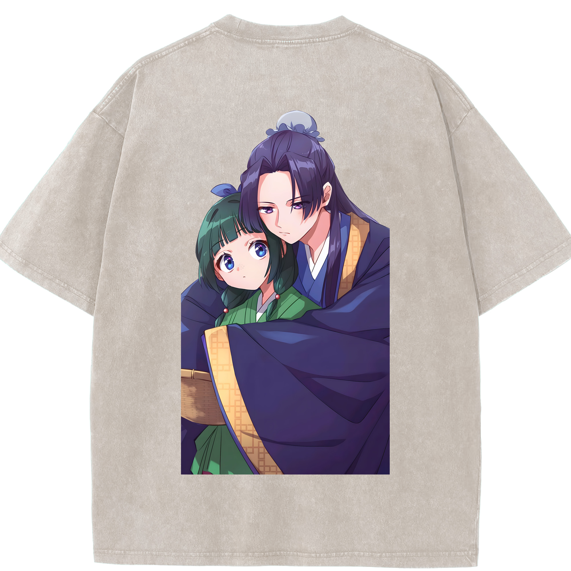 （画像用） 薬屋のひとりごと The Apothecary Diaries 綿100% ヴィンテージ風 半袖Tシャツ（背面プリント）