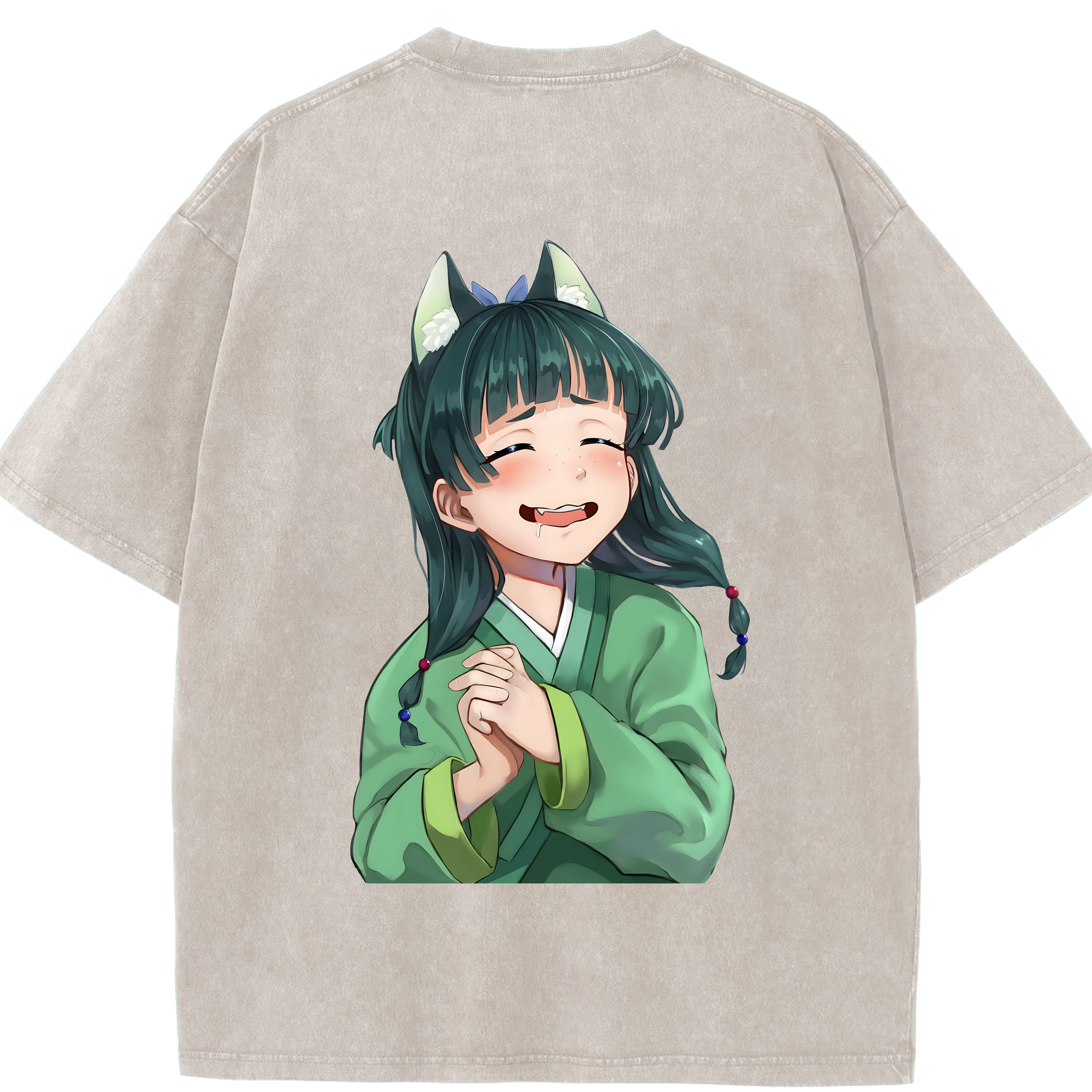（画像用） 薬屋のひとりごと The Apothecary Diaries 綿100% ヴィンテージ風 半袖Tシャツ（背面プリント）