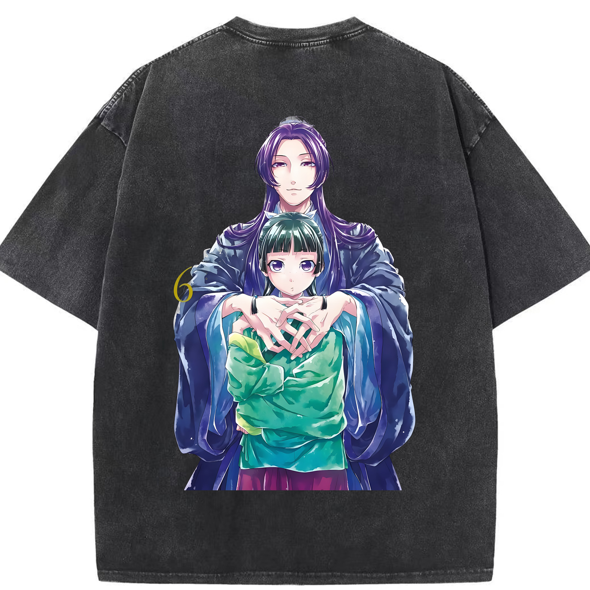（画像用） 薬屋のひとりごと The Apothecary Diaries 綿100% ヴィンテージ風 半袖Tシャツ（背面プリント）