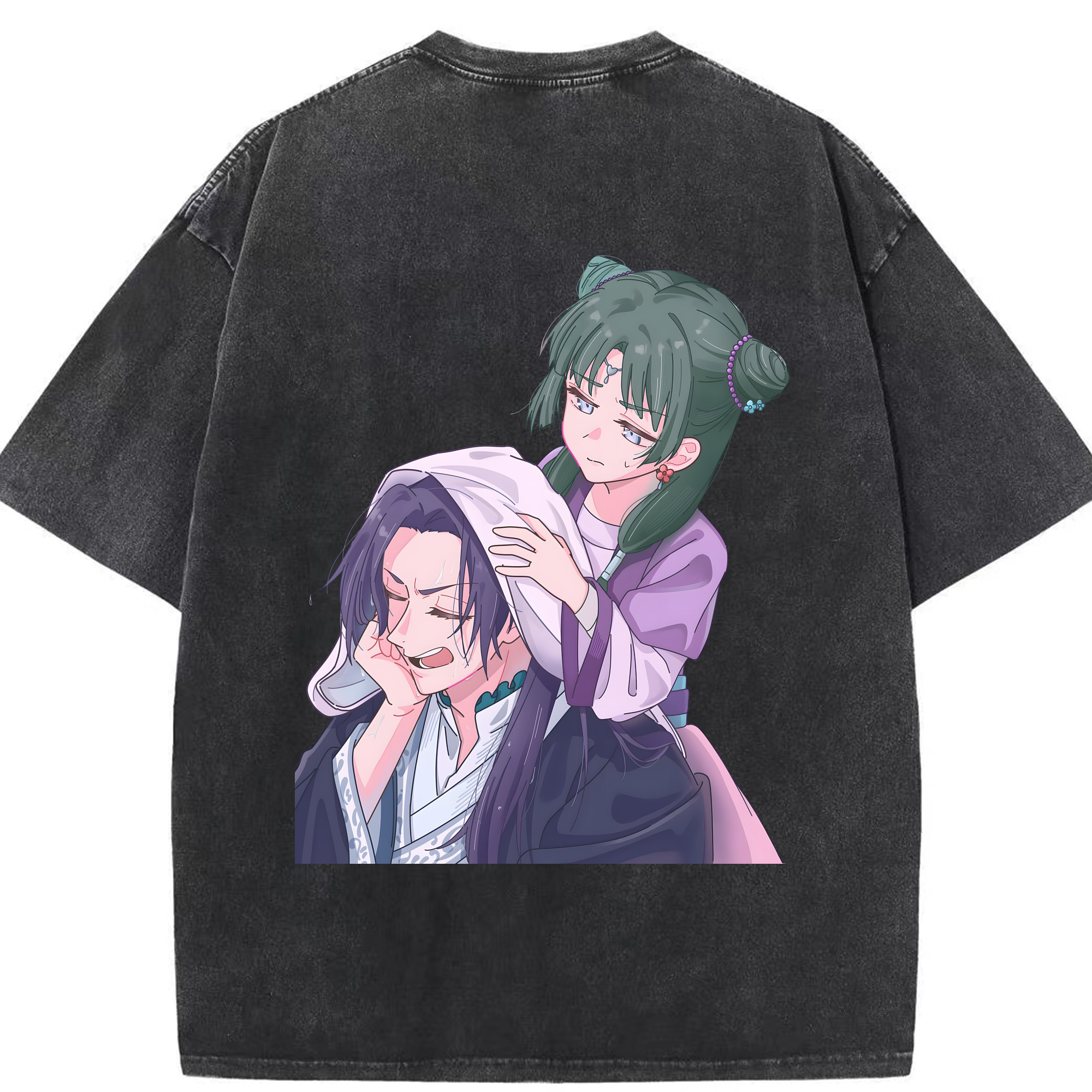 （画像用） 薬屋のひとりごと The Apothecary Diaries 綿100% ヴィンテージ風 半袖Tシャツ（背面プリント）