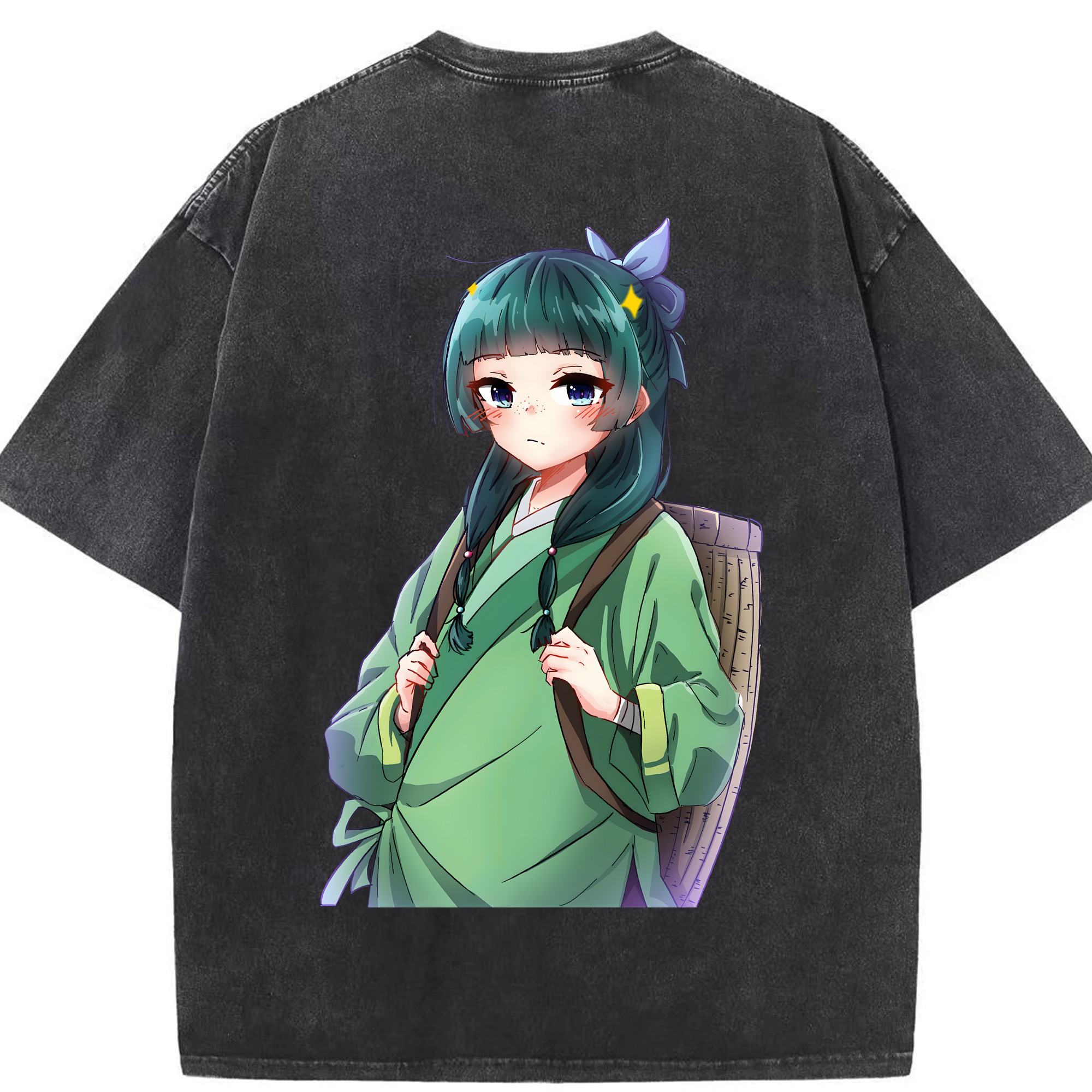 （画像用） 薬屋のひとりごと The Apothecary Diaries 綿100% ヴィンテージ風 半袖Tシャツ（背面プリント）