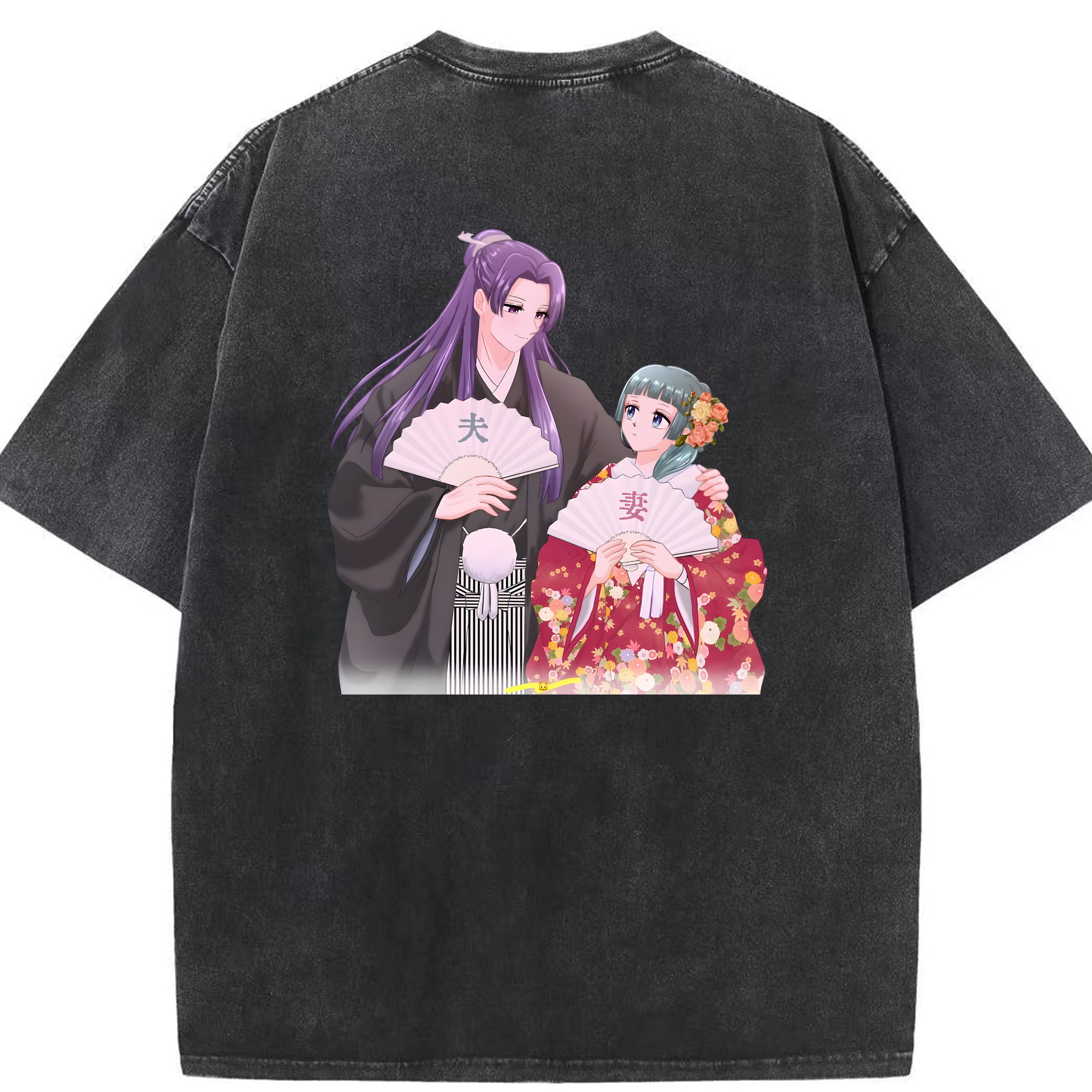 （画像用） 薬屋のひとりごと The Apothecary Diaries 綿100% ヴィンテージ風 半袖Tシャツ（背面プリント）