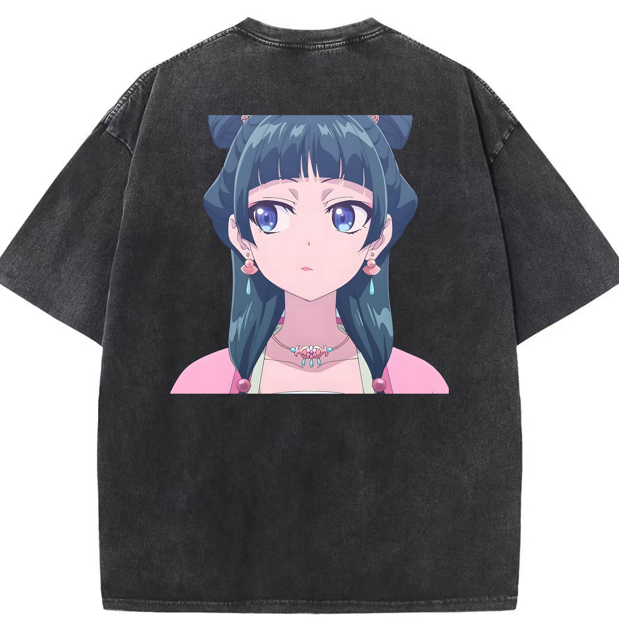 （画像用） 薬屋のひとりごと The Apothecary Diaries 綿100% ヴィンテージ風 半袖Tシャツ（背面プリント）