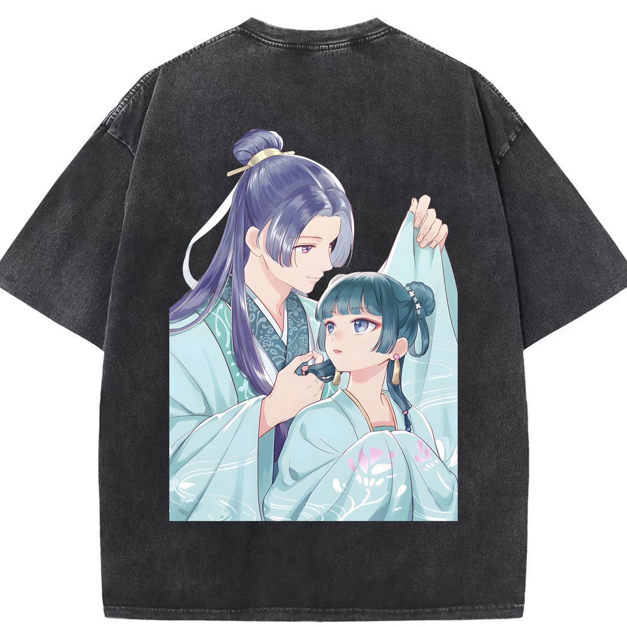 （画像用） 薬屋のひとりごと The Apothecary Diaries 綿100% ヴィンテージ風 半袖Tシャツ（背面プリント）