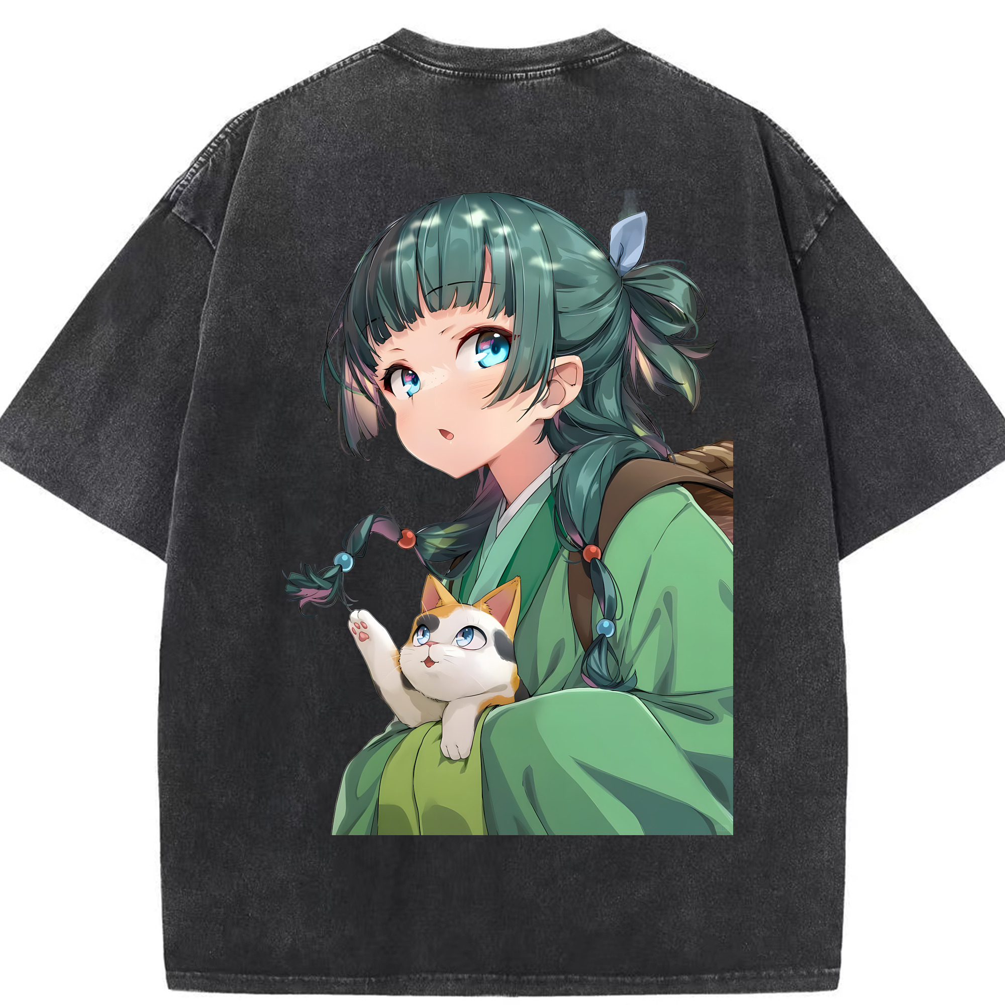 （画像用） 薬屋のひとりごと The Apothecary Diaries 綿100% ヴィンテージ風 半袖Tシャツ（背面プリント）