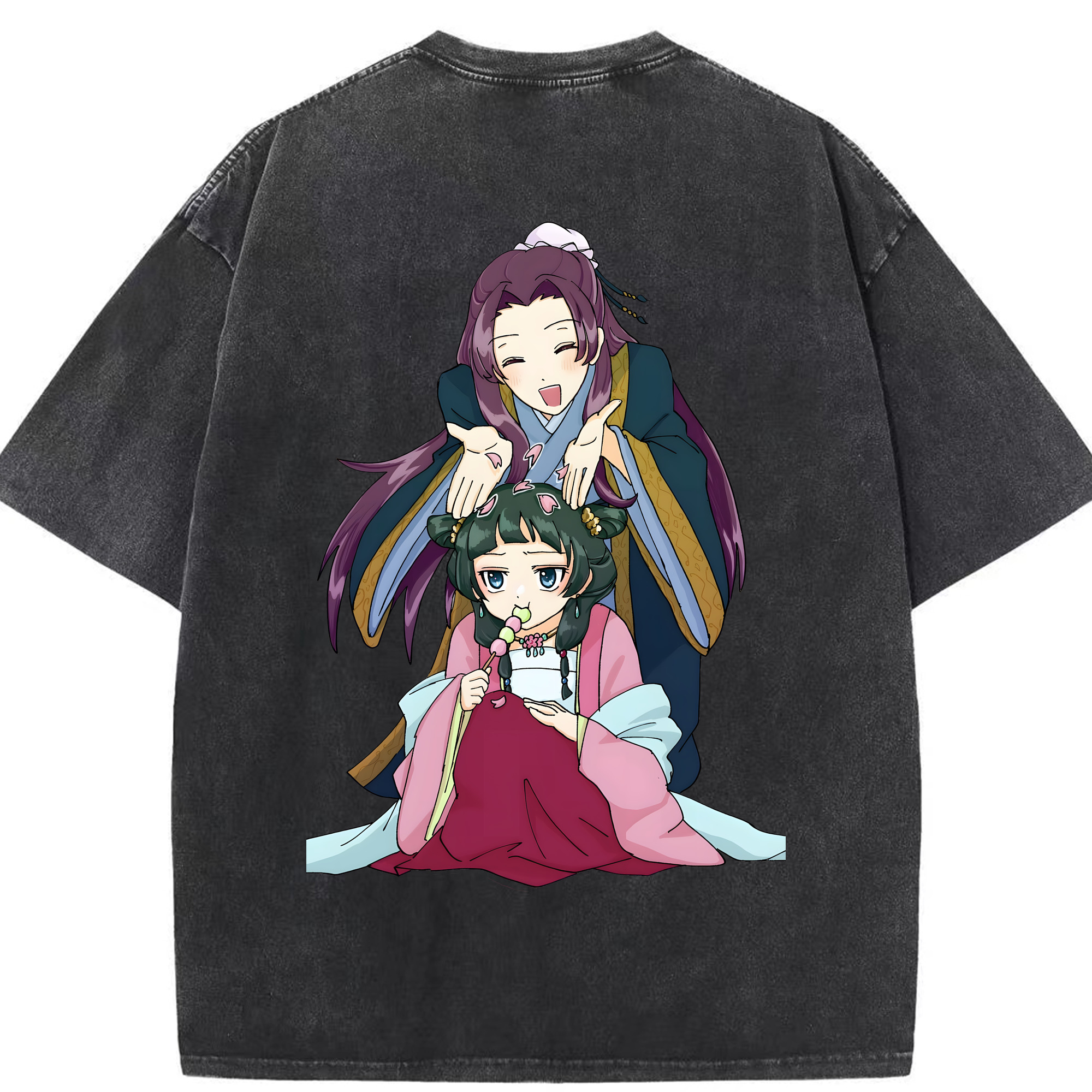 （画像用） 薬屋のひとりごと The Apothecary Diaries 綿100% ヴィンテージ風 半袖Tシャツ（背面プリント）