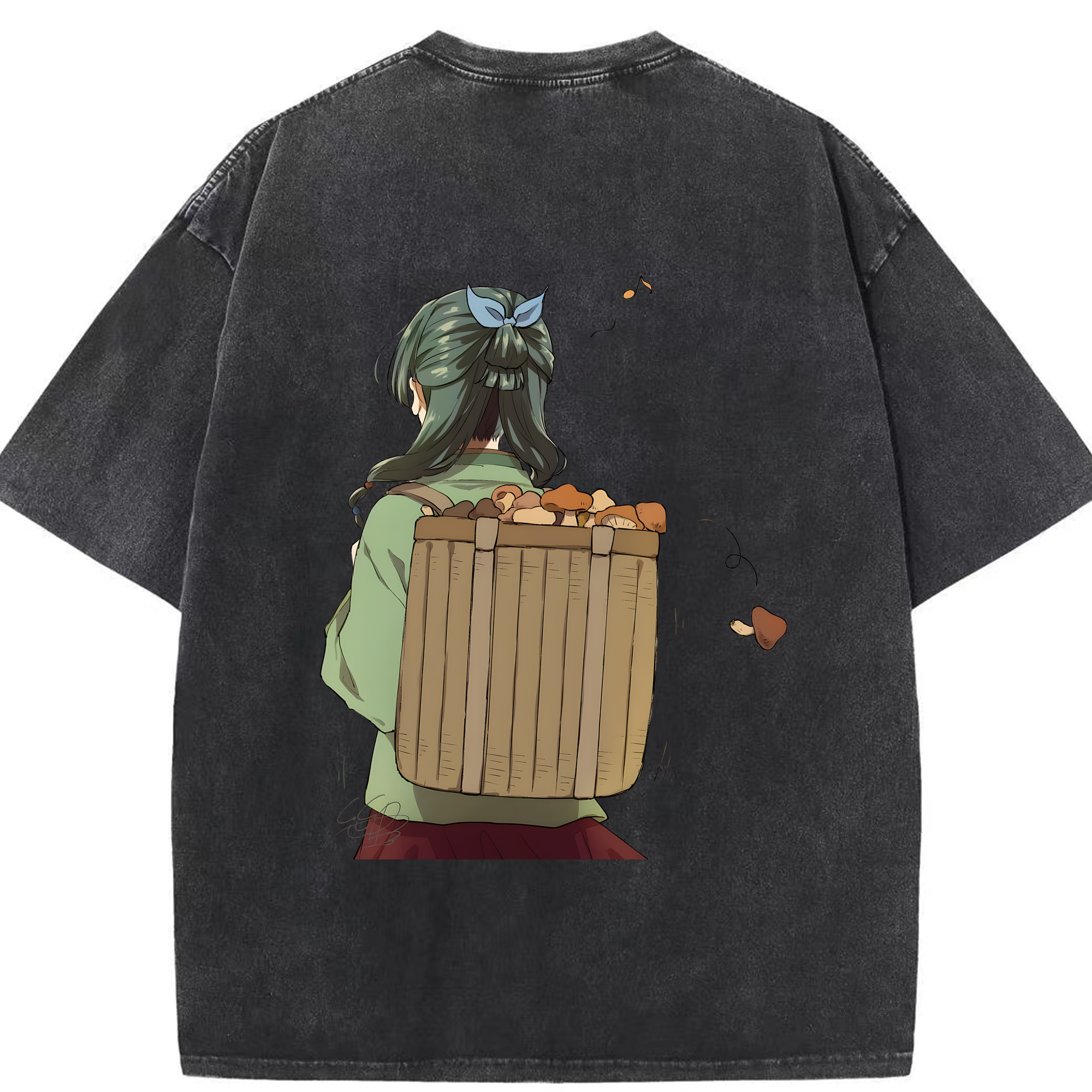 （画像用） 薬屋のひとりごと The Apothecary Diaries 綿100% ヴィンテージ風 半袖Tシャツ（背面プリント）