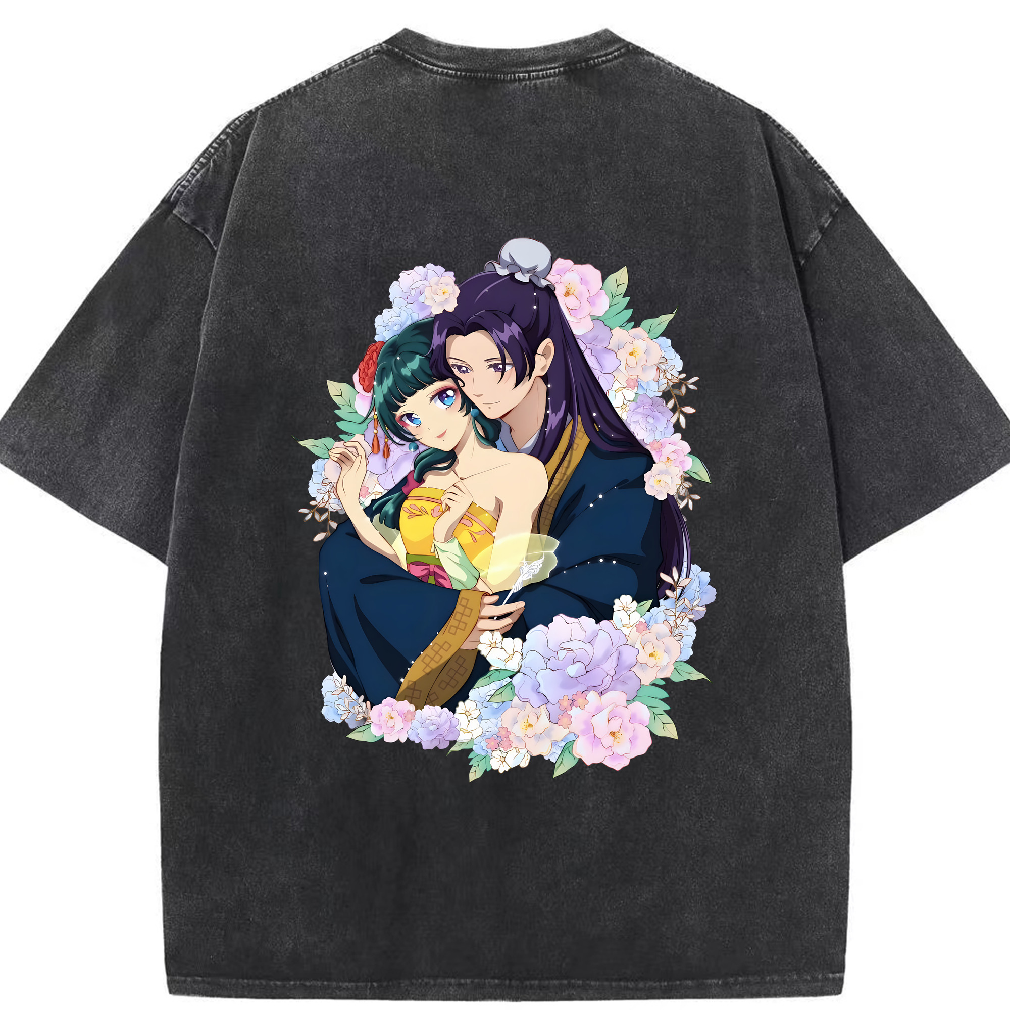 （画像用） 薬屋のひとりごと The Apothecary Diaries 綿100% ヴィンテージ風 半袖Tシャツ（背面プリント）