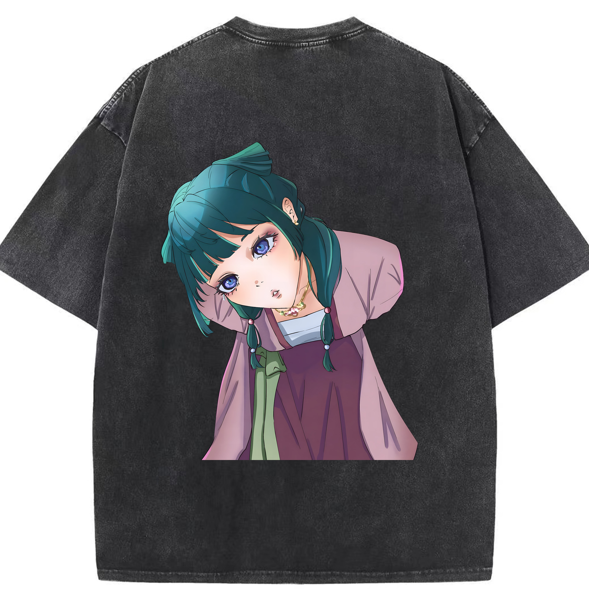 （画像用） 薬屋のひとりごと The Apothecary Diaries 綿100% ヴィンテージ風 半袖Tシャツ（背面プリント）