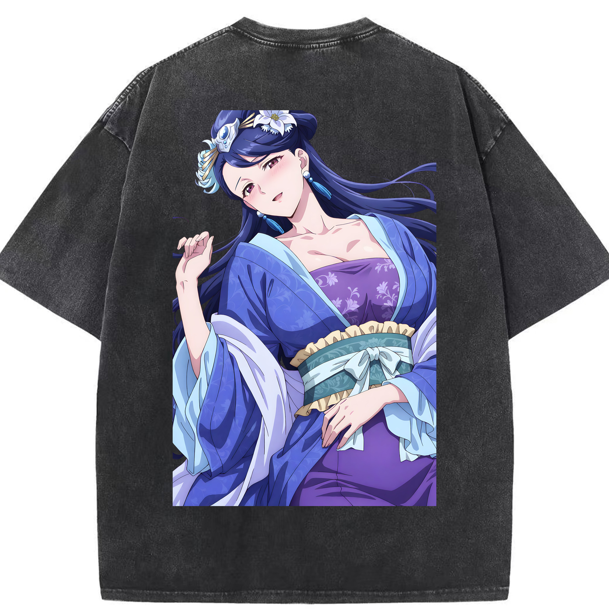 （画像用） 薬屋のひとりごと The Apothecary Diaries 綿100% ヴィンテージ風 半袖Tシャツ（背面プリント）