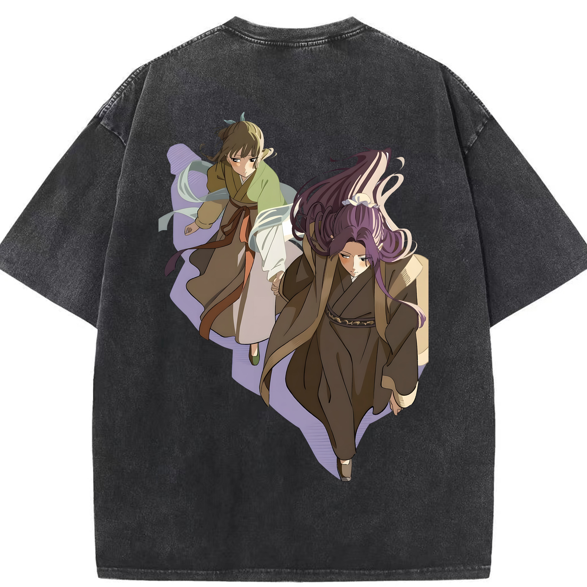 （画像用） 薬屋のひとりごと The Apothecary Diaries 綿100% ヴィンテージ風 半袖Tシャツ（背面プリント）