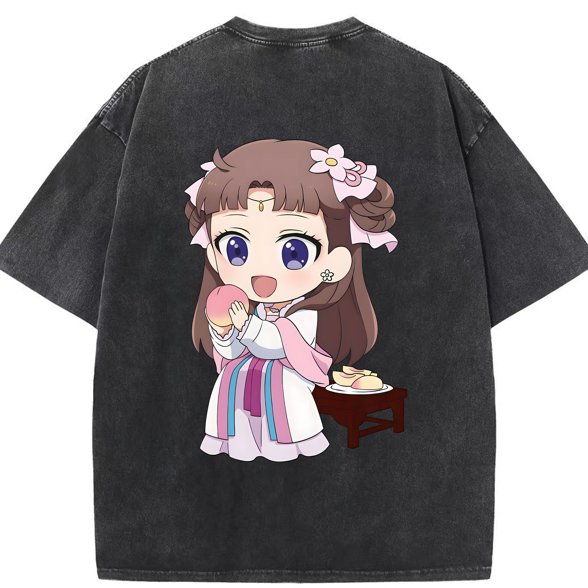 （画像用） 薬屋のひとりごと The Apothecary Diaries 綿100% ヴィンテージ風 半袖Tシャツ（背面プリント）