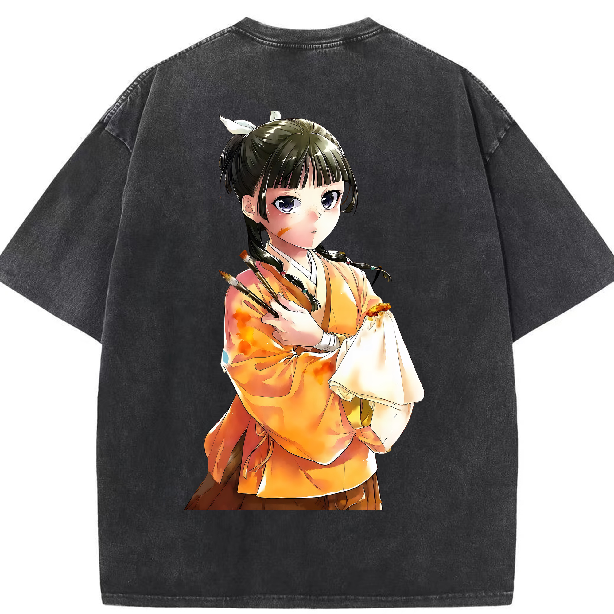 （画像用） 薬屋のひとりごと The Apothecary Diaries 綿100% ヴィンテージ風 半袖Tシャツ（背面プリント）