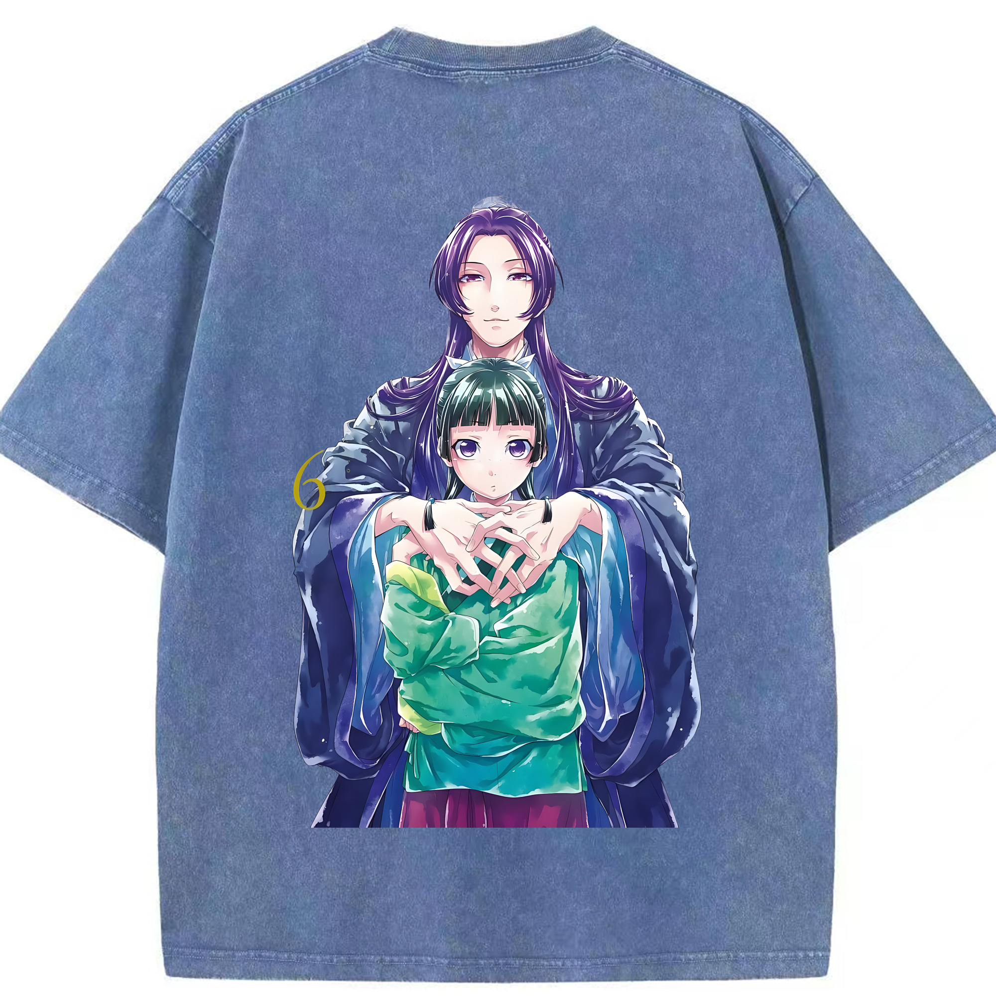（画像用） 薬屋のひとりごと The Apothecary Diaries 綿100% ヴィンテージ風 半袖Tシャツ（背面プリント）