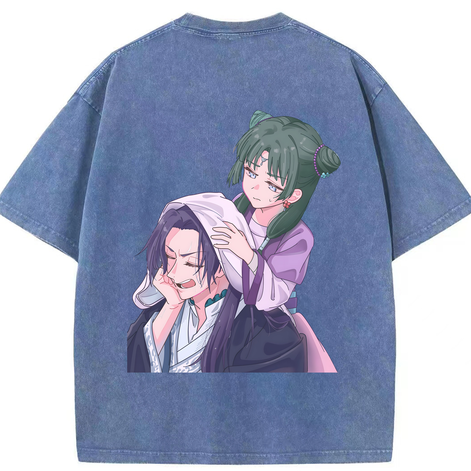 （画像用） 薬屋のひとりごと The Apothecary Diaries 綿100% ヴィンテージ風 半袖Tシャツ（背面プリント）