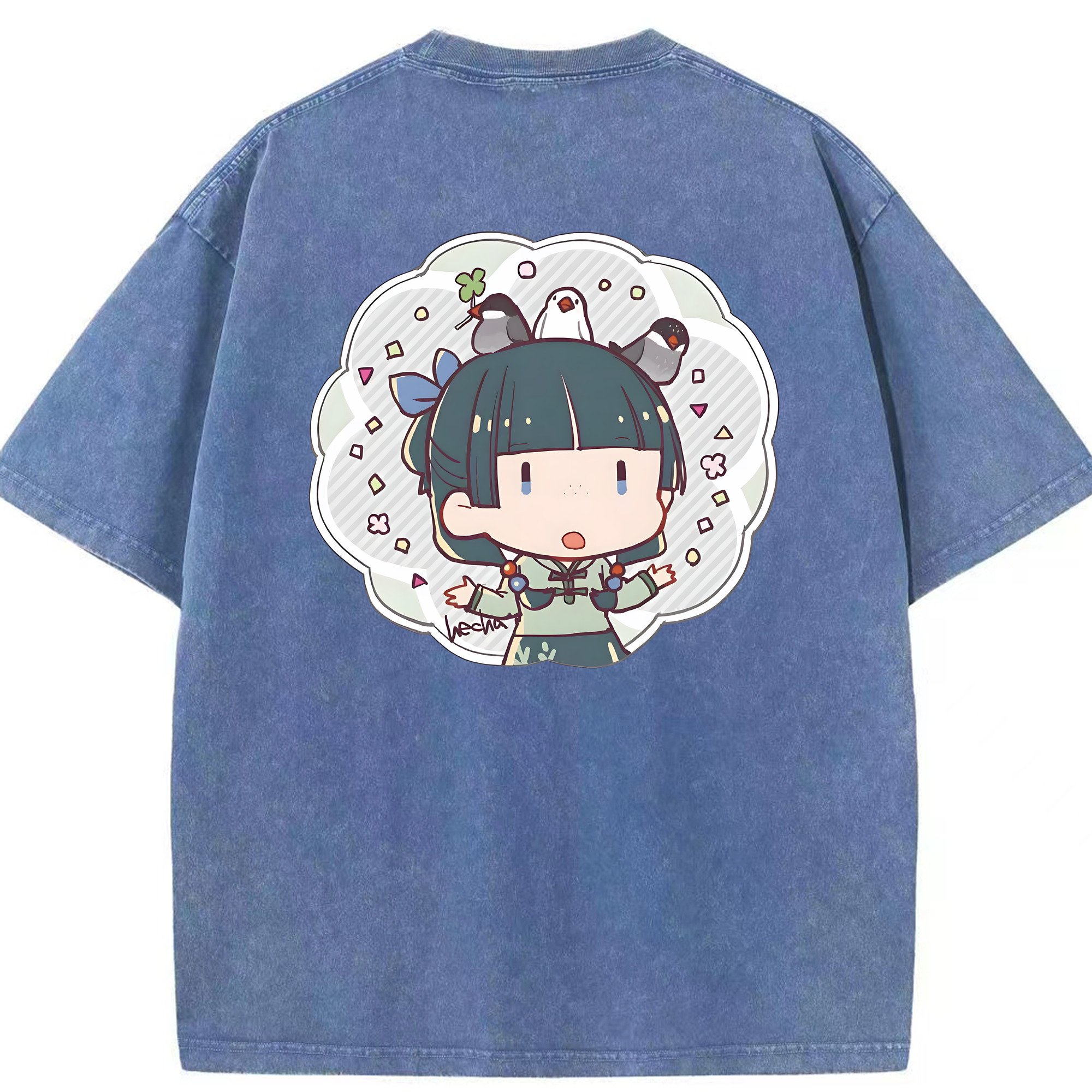 （画像用） 薬屋のひとりごと The Apothecary Diaries 綿100% ヴィンテージ風 半袖Tシャツ（背面プリント）