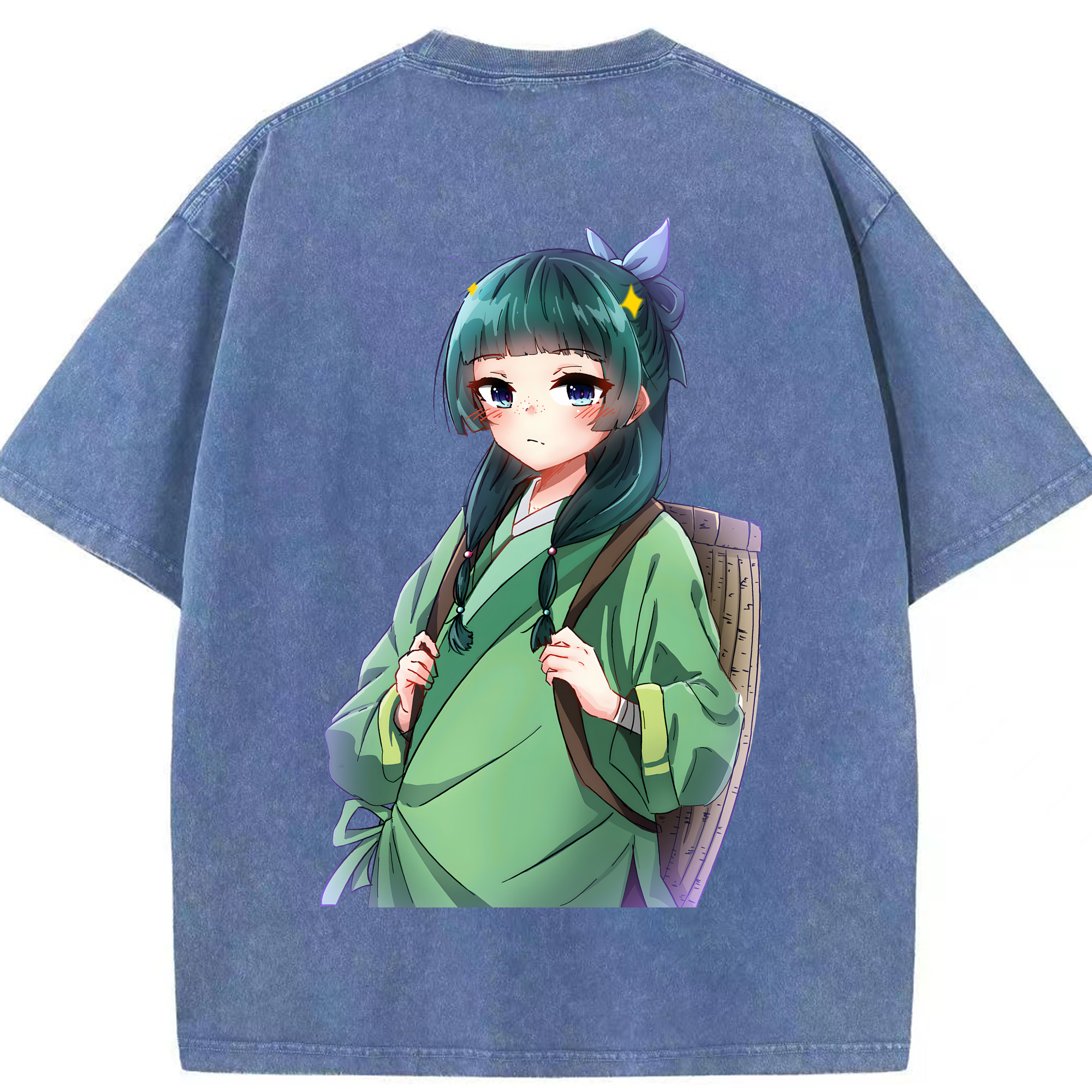 （画像用） 薬屋のひとりごと The Apothecary Diaries 綿100% ヴィンテージ風 半袖Tシャツ（背面プリント）