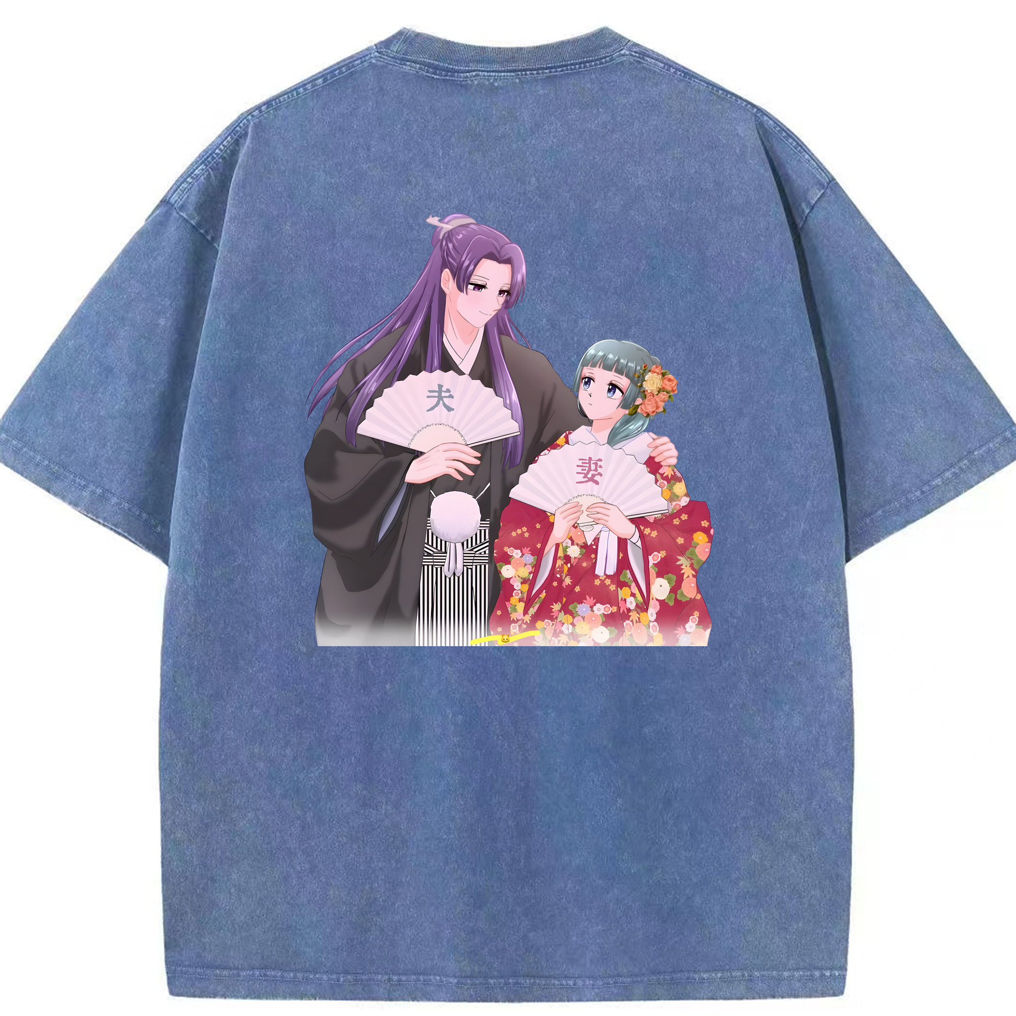 （画像用） 薬屋のひとりごと The Apothecary Diaries 綿100% ヴィンテージ風 半袖Tシャツ（背面プリント）