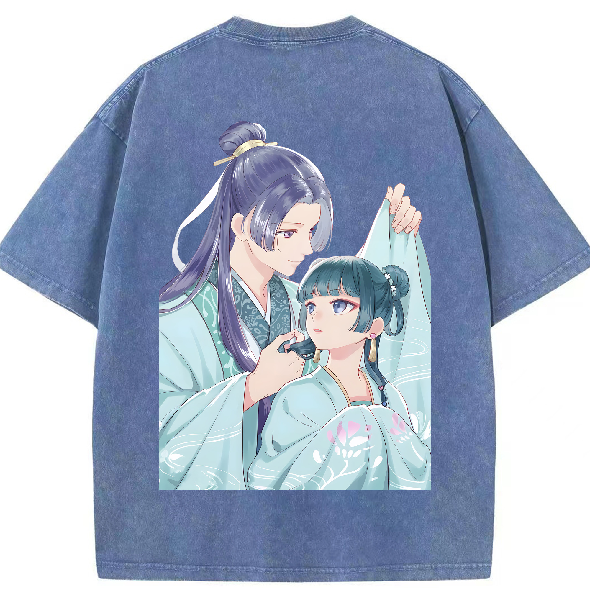 （画像用） 薬屋のひとりごと The Apothecary Diaries 綿100% ヴィンテージ風 半袖Tシャツ（背面プリント）