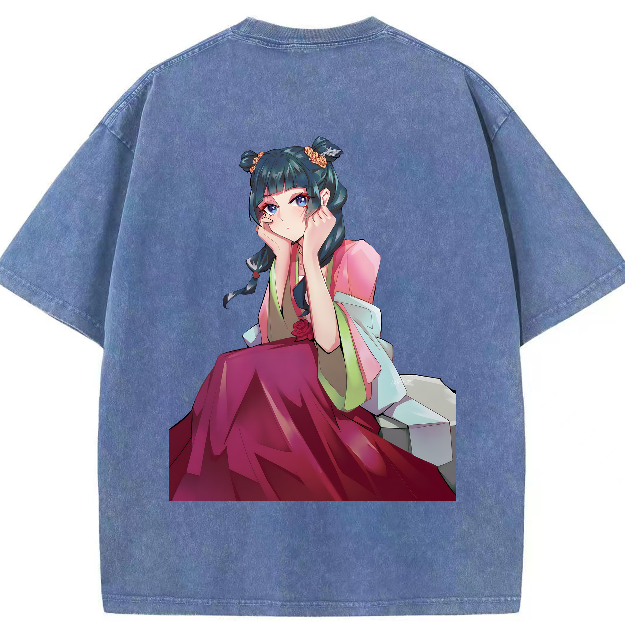 （画像用） 薬屋のひとりごと The Apothecary Diaries 綿100% ヴィンテージ風 半袖Tシャツ（背面プリント）