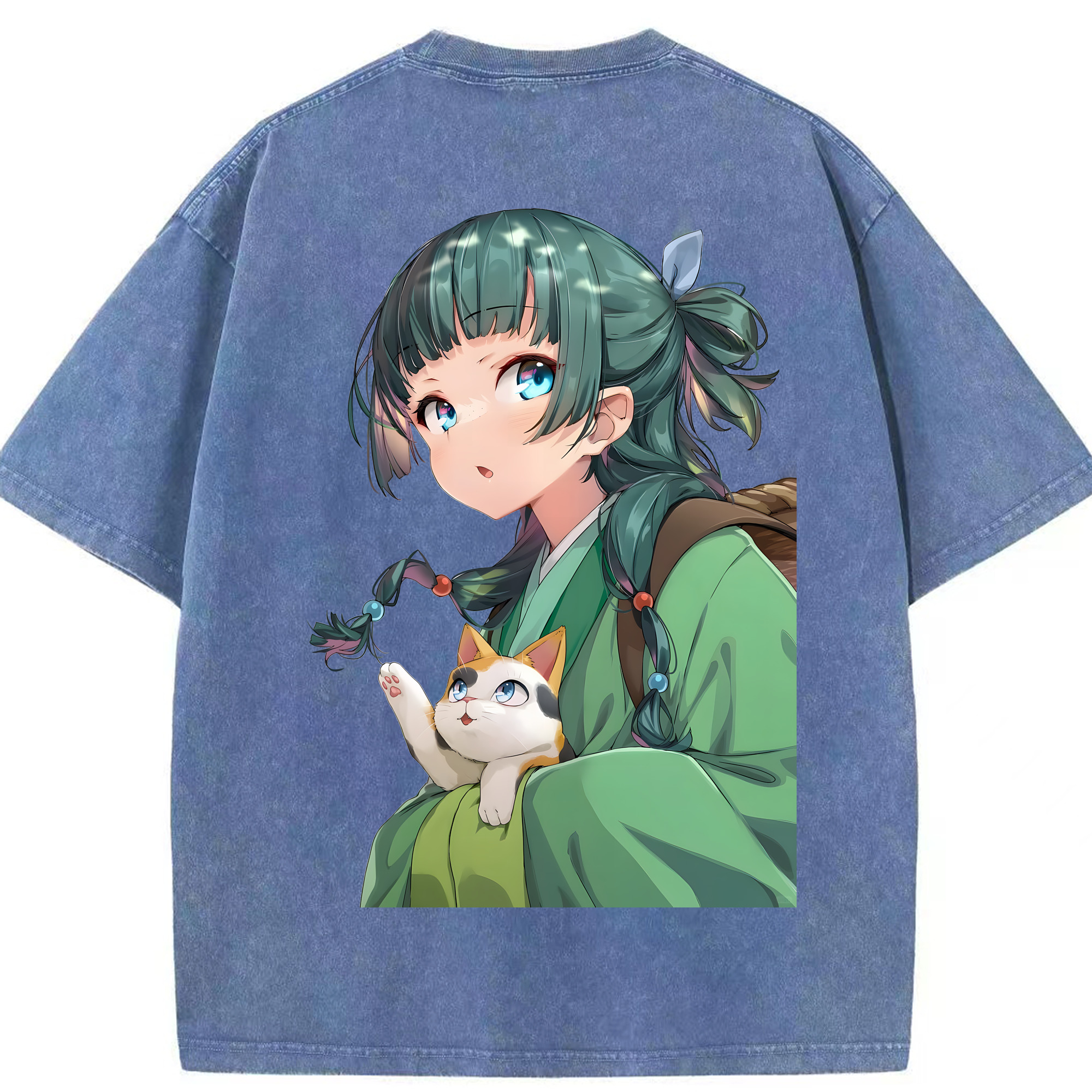（画像用） 薬屋のひとりごと The Apothecary Diaries 綿100% ヴィンテージ風 半袖Tシャツ（背面プリント）