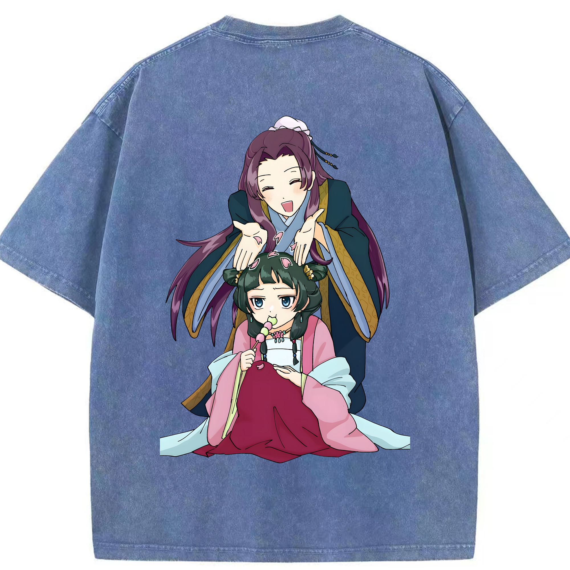 （画像用） 薬屋のひとりごと The Apothecary Diaries 綿100% ヴィンテージ風 半袖Tシャツ（背面プリント）