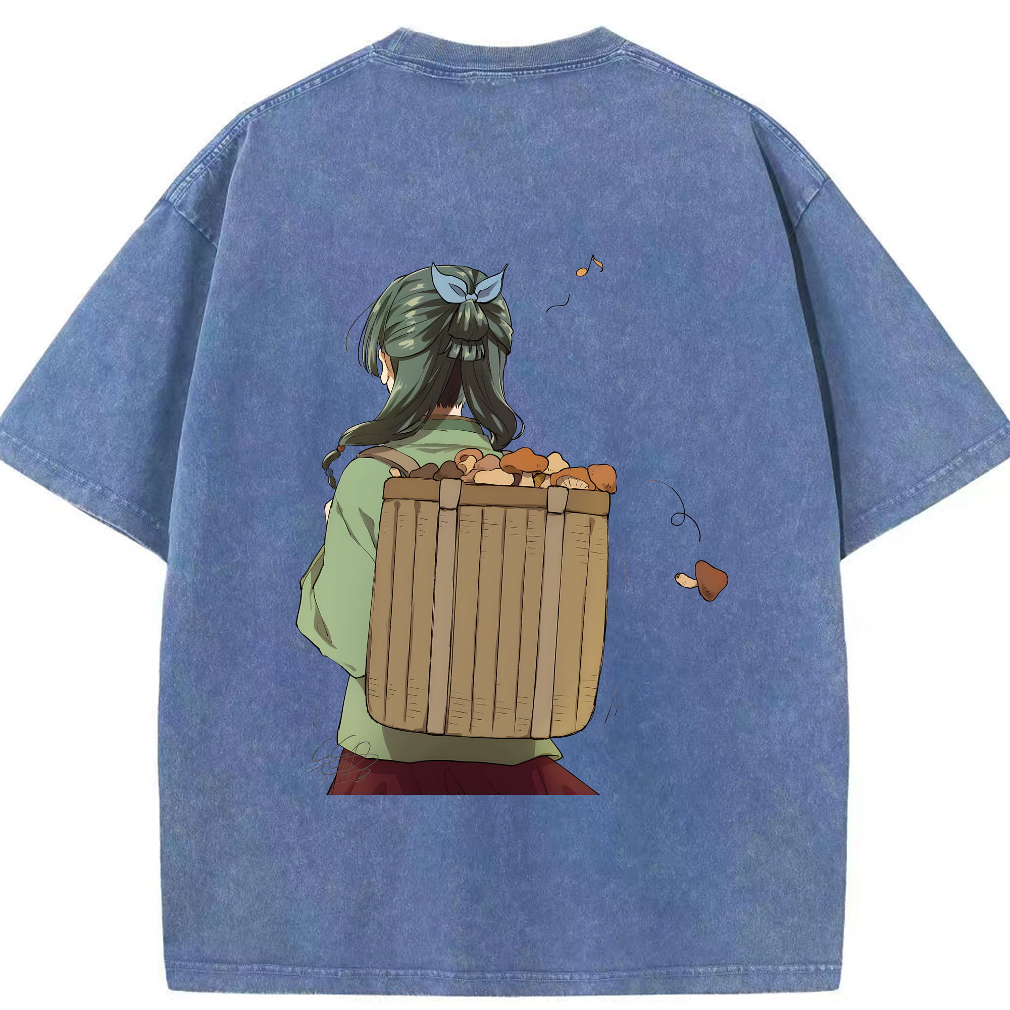 （画像用） 薬屋のひとりごと The Apothecary Diaries 綿100% ヴィンテージ風 半袖Tシャツ（背面プリント）