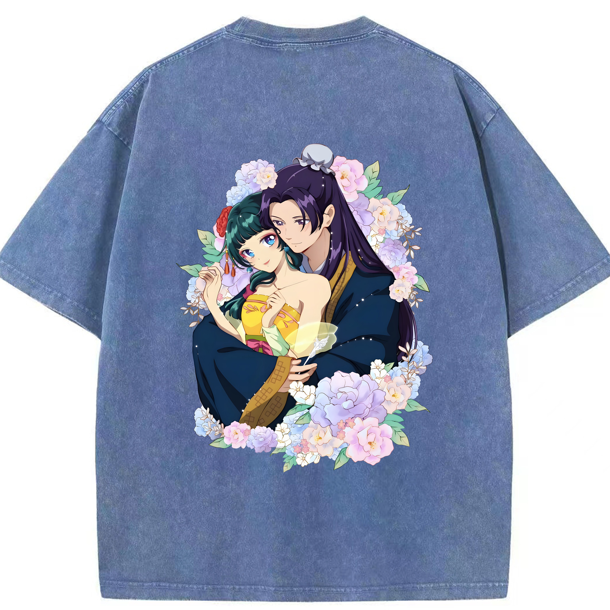 （画像用） 薬屋のひとりごと The Apothecary Diaries 綿100% ヴィンテージ風 半袖Tシャツ（背面プリント）