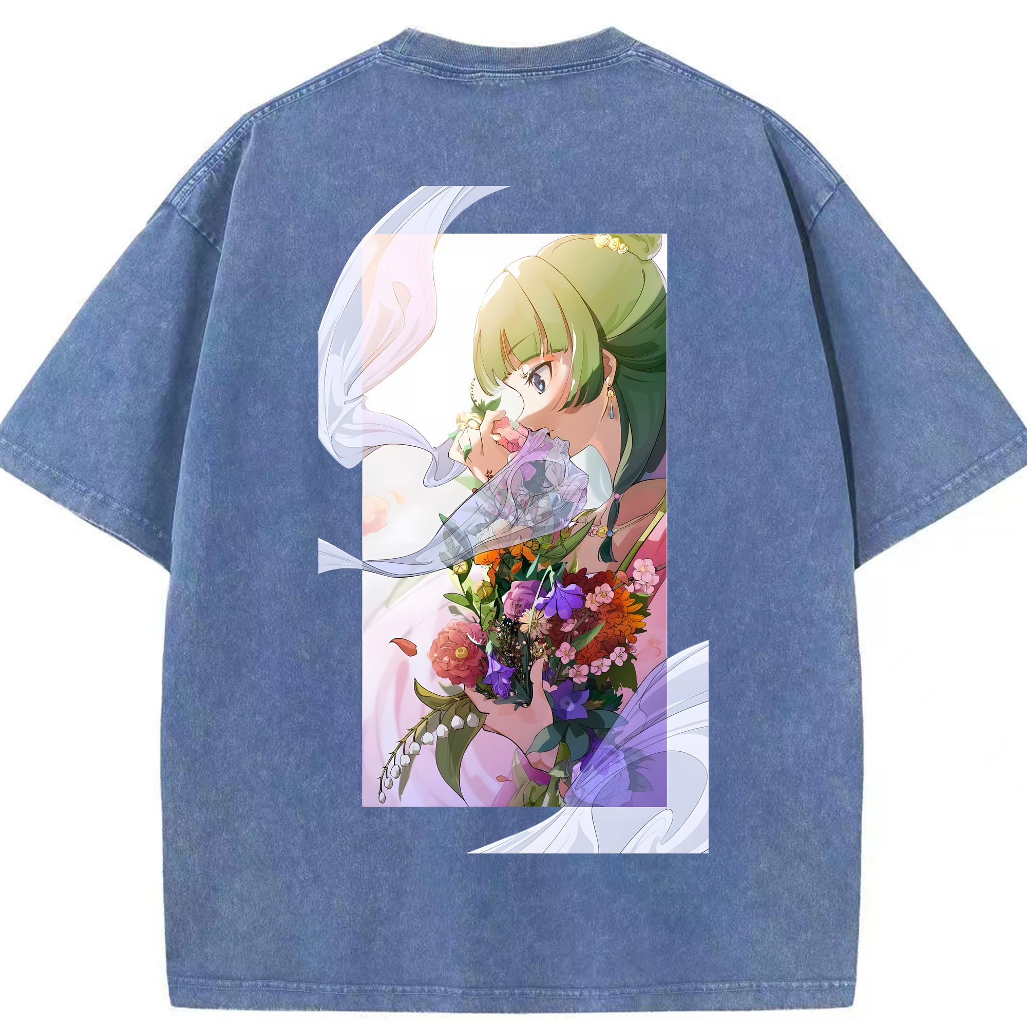 （画像用） 薬屋のひとりごと The Apothecary Diaries 綿100% ヴィンテージ風 半袖Tシャツ（背面プリント）