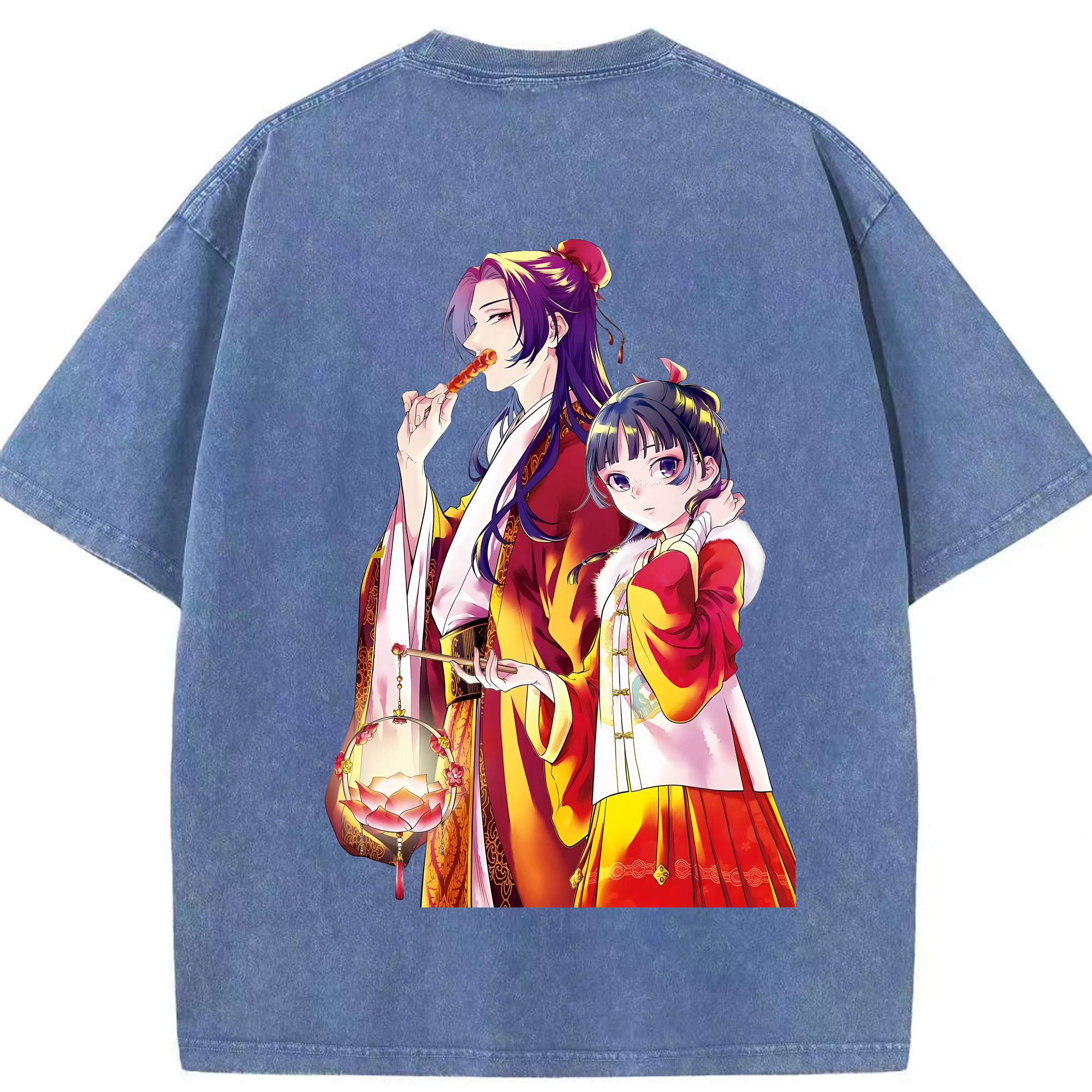 （画像用） 薬屋のひとりごと The Apothecary Diaries 綿100% ヴィンテージ風 半袖Tシャツ（背面プリント）