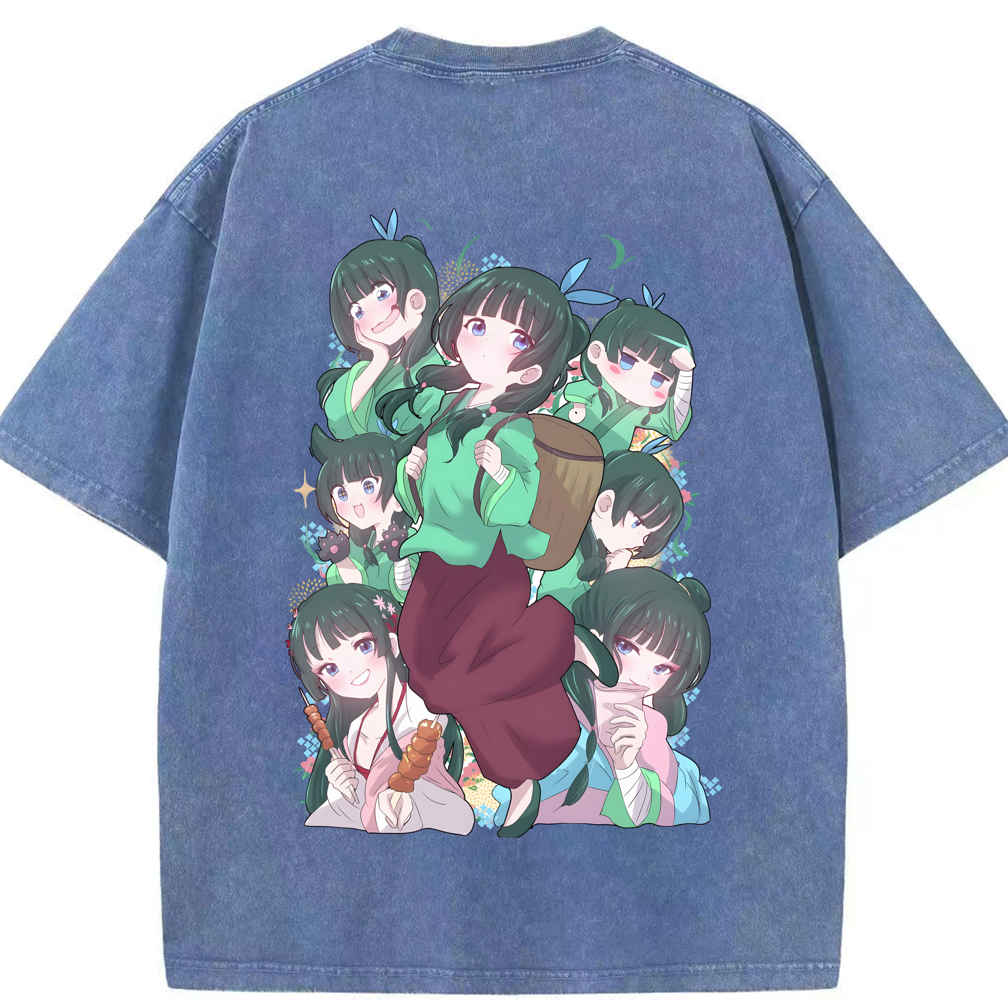 （画像用） 薬屋のひとりごと The Apothecary Diaries 綿100% ヴィンテージ風 半袖Tシャツ（背面プリント）