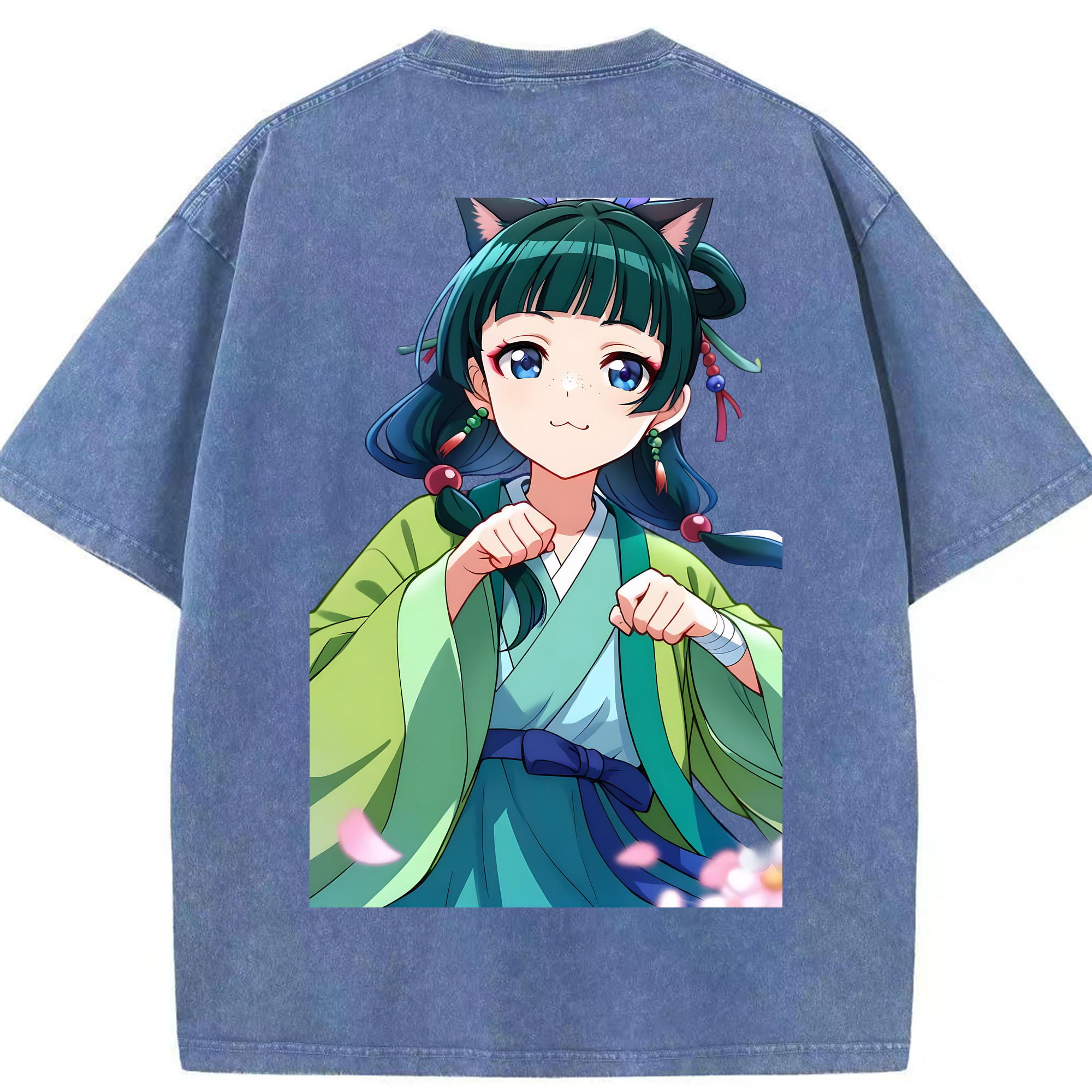 （画像用） 薬屋のひとりごと The Apothecary Diaries 綿100% ヴィンテージ風 半袖Tシャツ（背面プリント）