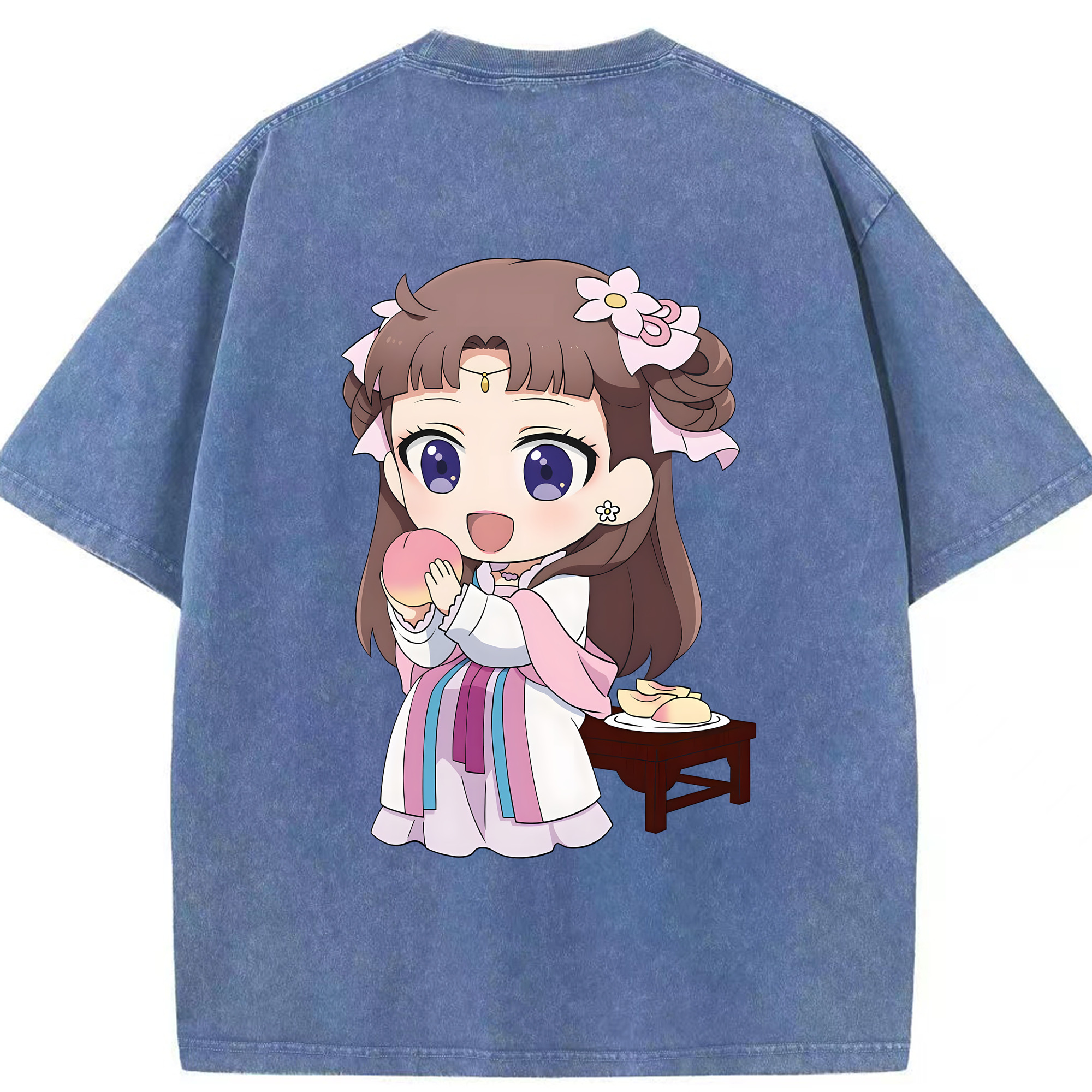 （画像用） 薬屋のひとりごと The Apothecary Diaries 綿100% ヴィンテージ風 半袖Tシャツ（背面プリント）