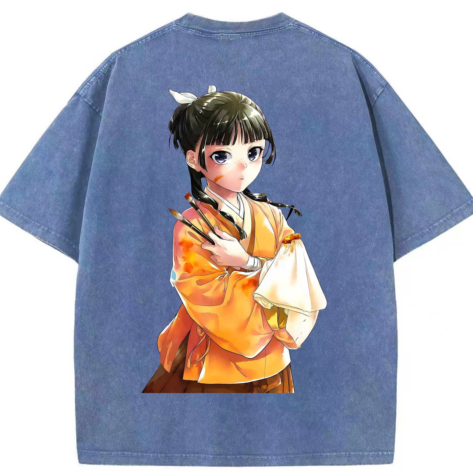 （画像用） 薬屋のひとりごと The Apothecary Diaries 綿100% ヴィンテージ風 半袖Tシャツ（背面プリント）
