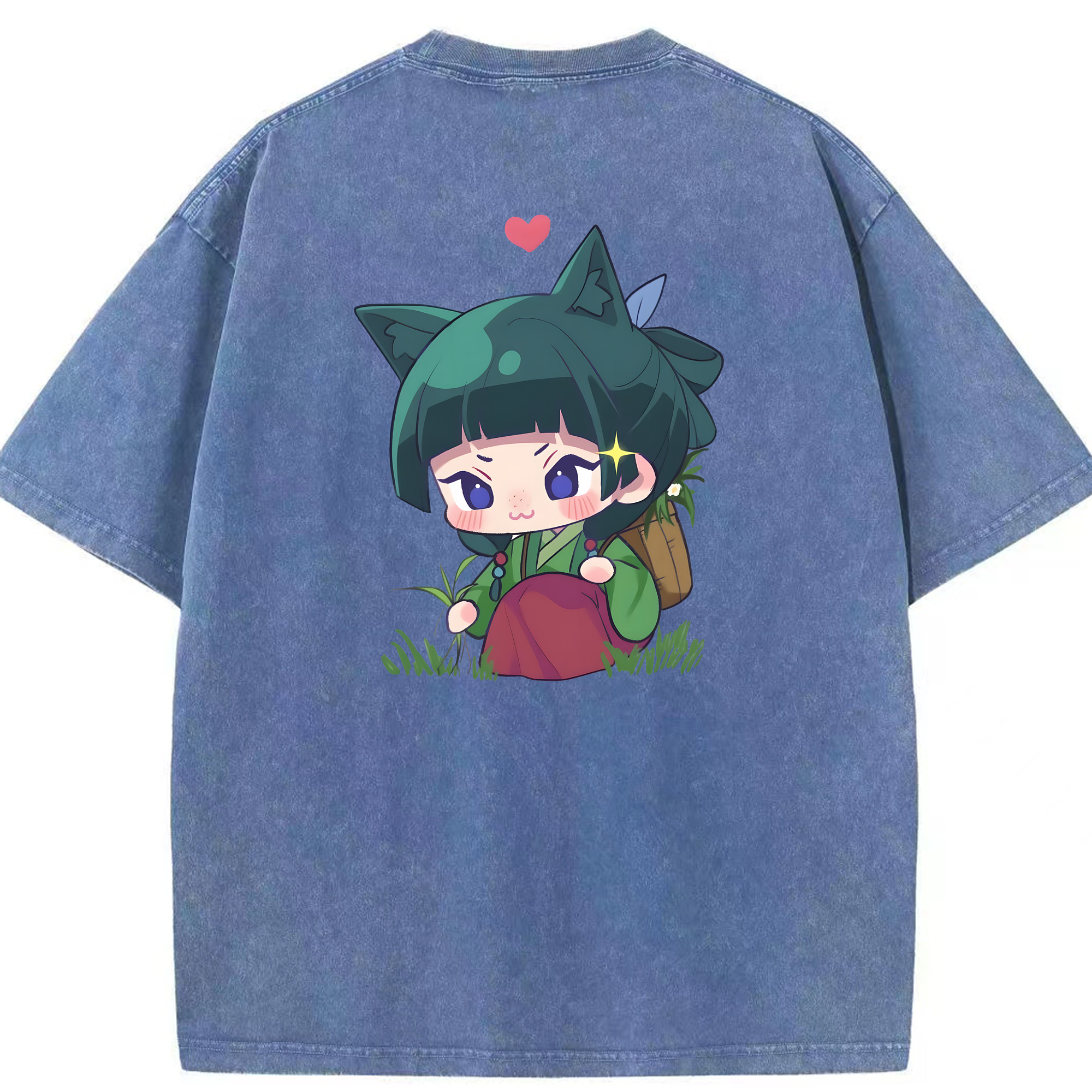 （画像用） 薬屋のひとりごと The Apothecary Diaries 綿100% ヴィンテージ風 半袖Tシャツ（背面プリント）