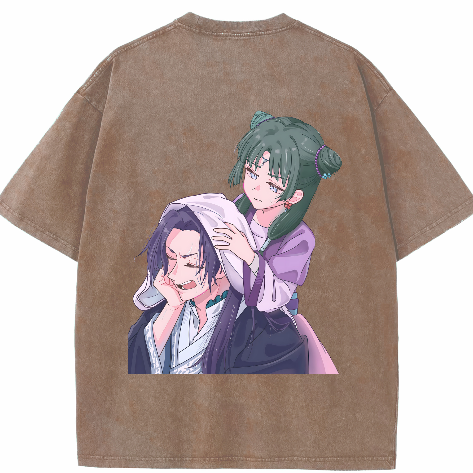 （画像用） 薬屋のひとりごと The Apothecary Diaries 綿100% ヴィンテージ風 半袖Tシャツ（背面プリント）
