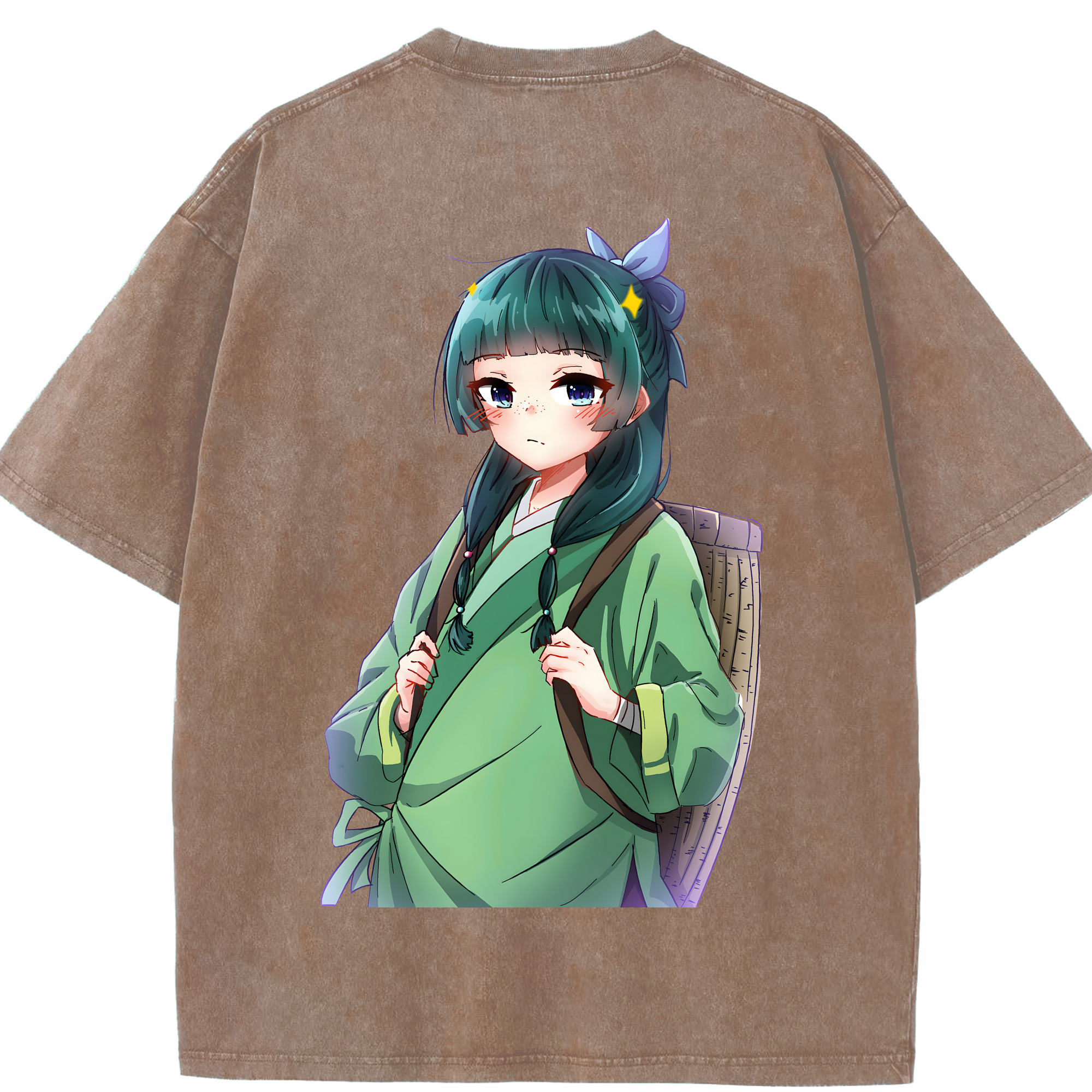 （画像用） 薬屋のひとりごと The Apothecary Diaries 綿100% ヴィンテージ風 半袖Tシャツ（背面プリント）
