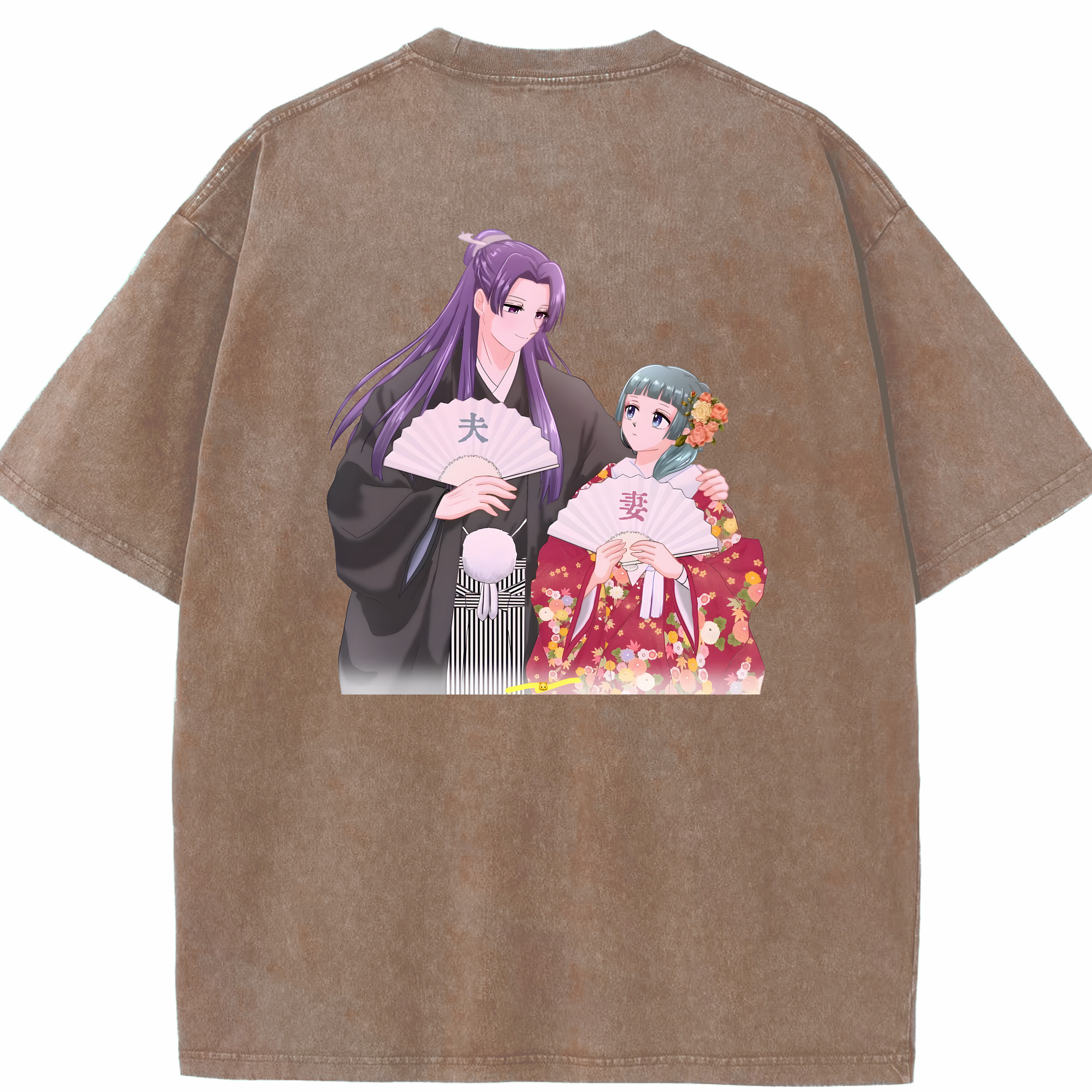 （画像用） 薬屋のひとりごと The Apothecary Diaries 綿100% ヴィンテージ風 半袖Tシャツ（背面プリント）