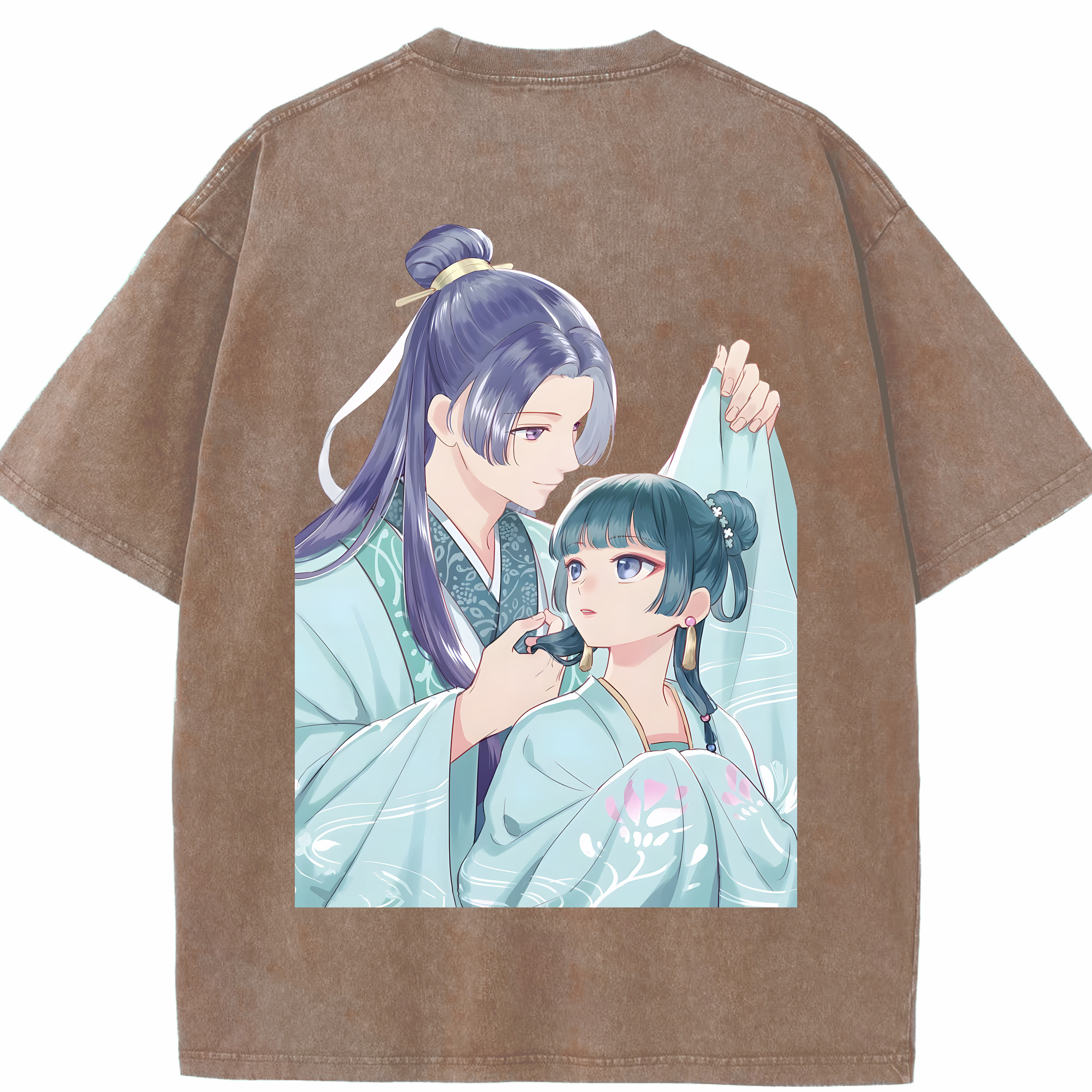 （画像用） 薬屋のひとりごと The Apothecary Diaries 綿100% ヴィンテージ風 半袖Tシャツ（背面プリント）