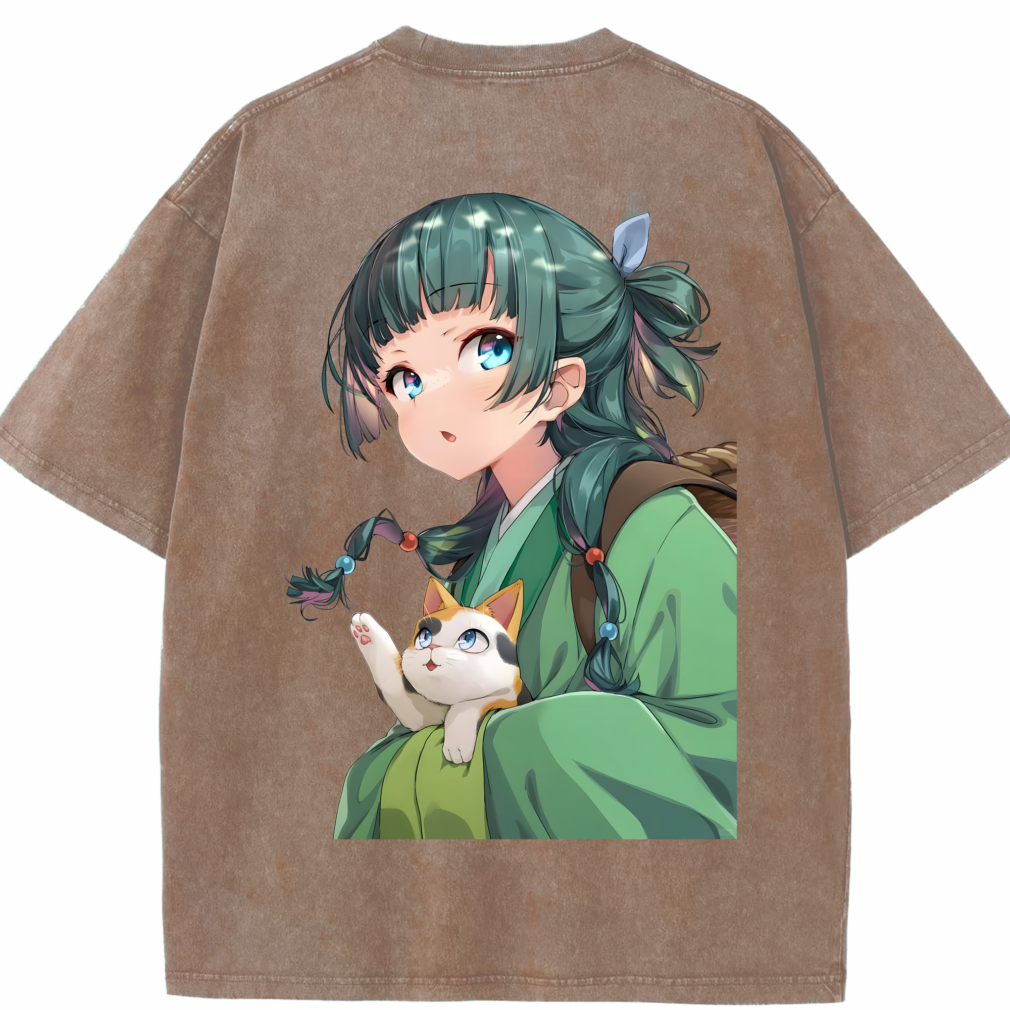 （画像用） 薬屋のひとりごと The Apothecary Diaries 綿100% ヴィンテージ風 半袖Tシャツ（背面プリント）