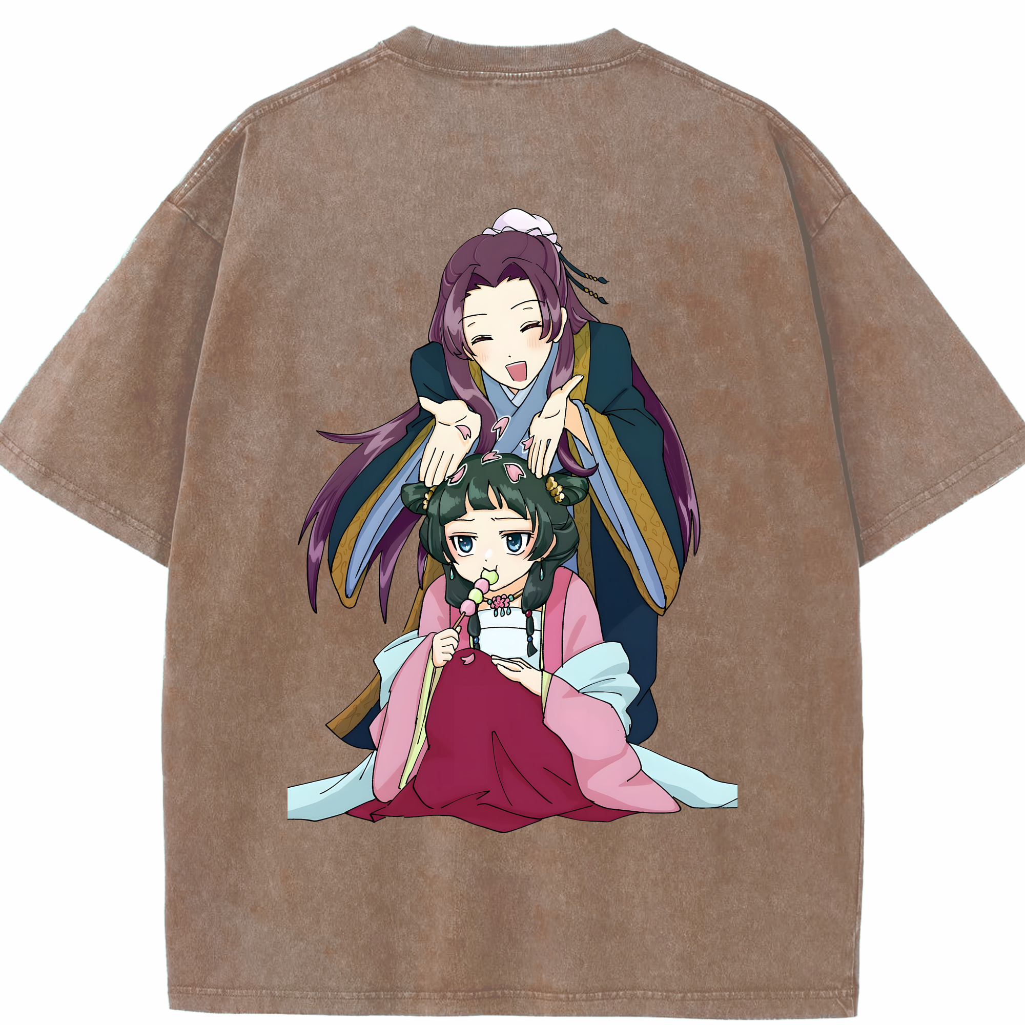 （画像用） 薬屋のひとりごと The Apothecary Diaries 綿100% ヴィンテージ風 半袖Tシャツ（背面プリント）