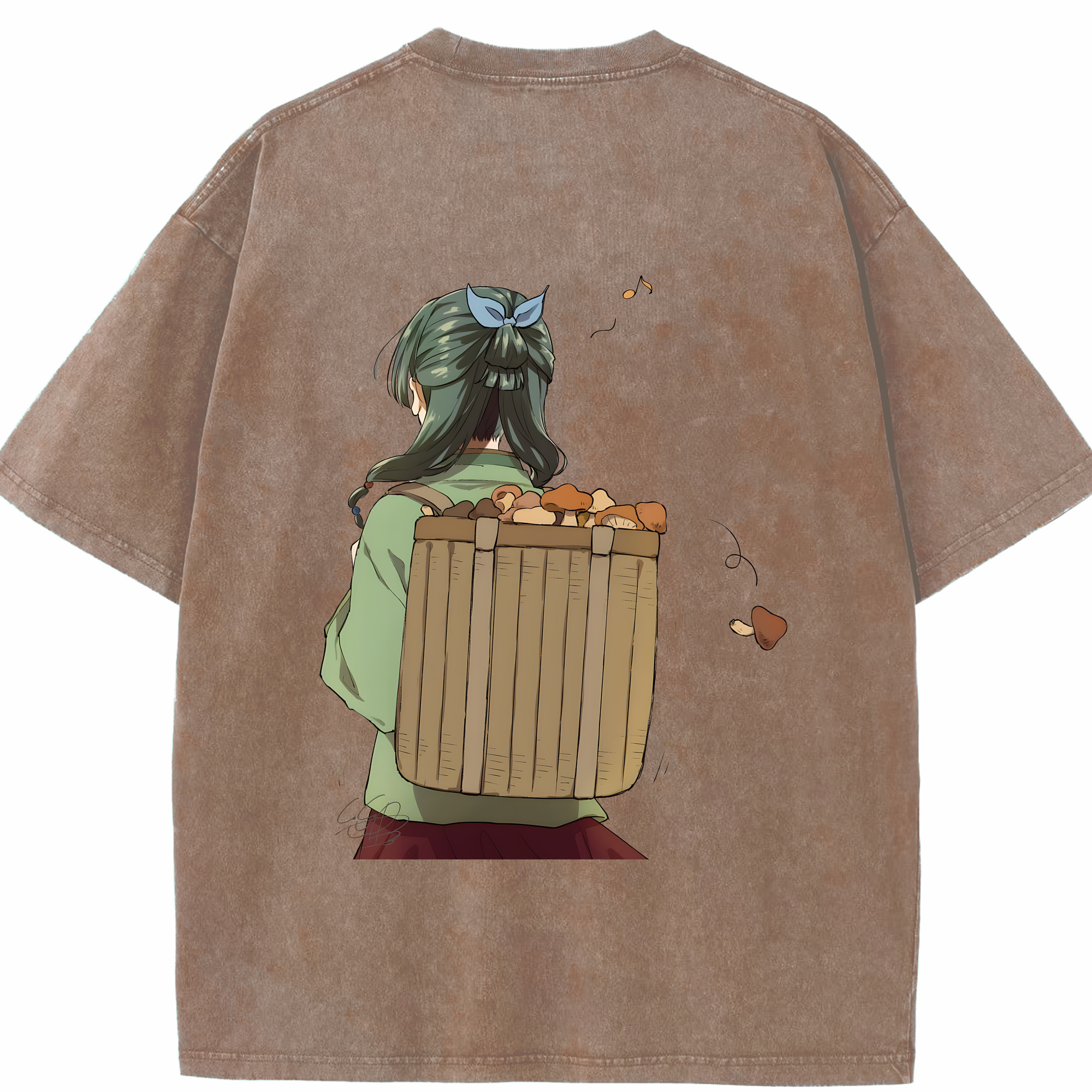 （画像用） 薬屋のひとりごと The Apothecary Diaries 綿100% ヴィンテージ風 半袖Tシャツ（背面プリント）