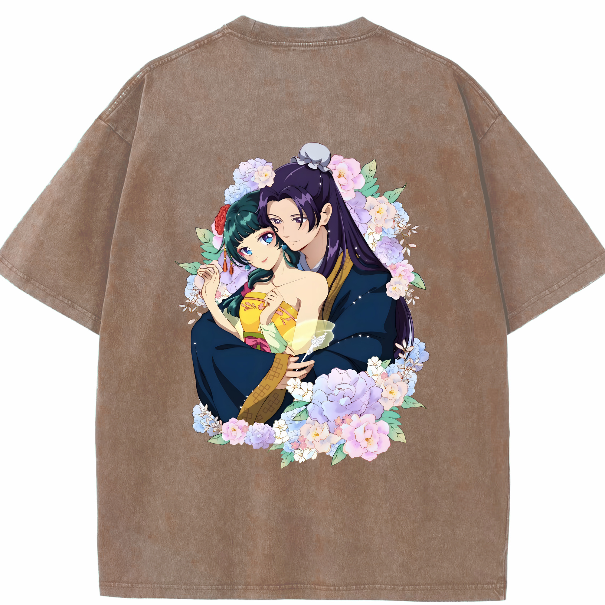 （画像用） 薬屋のひとりごと The Apothecary Diaries 綿100% ヴィンテージ風 半袖Tシャツ（背面プリント）