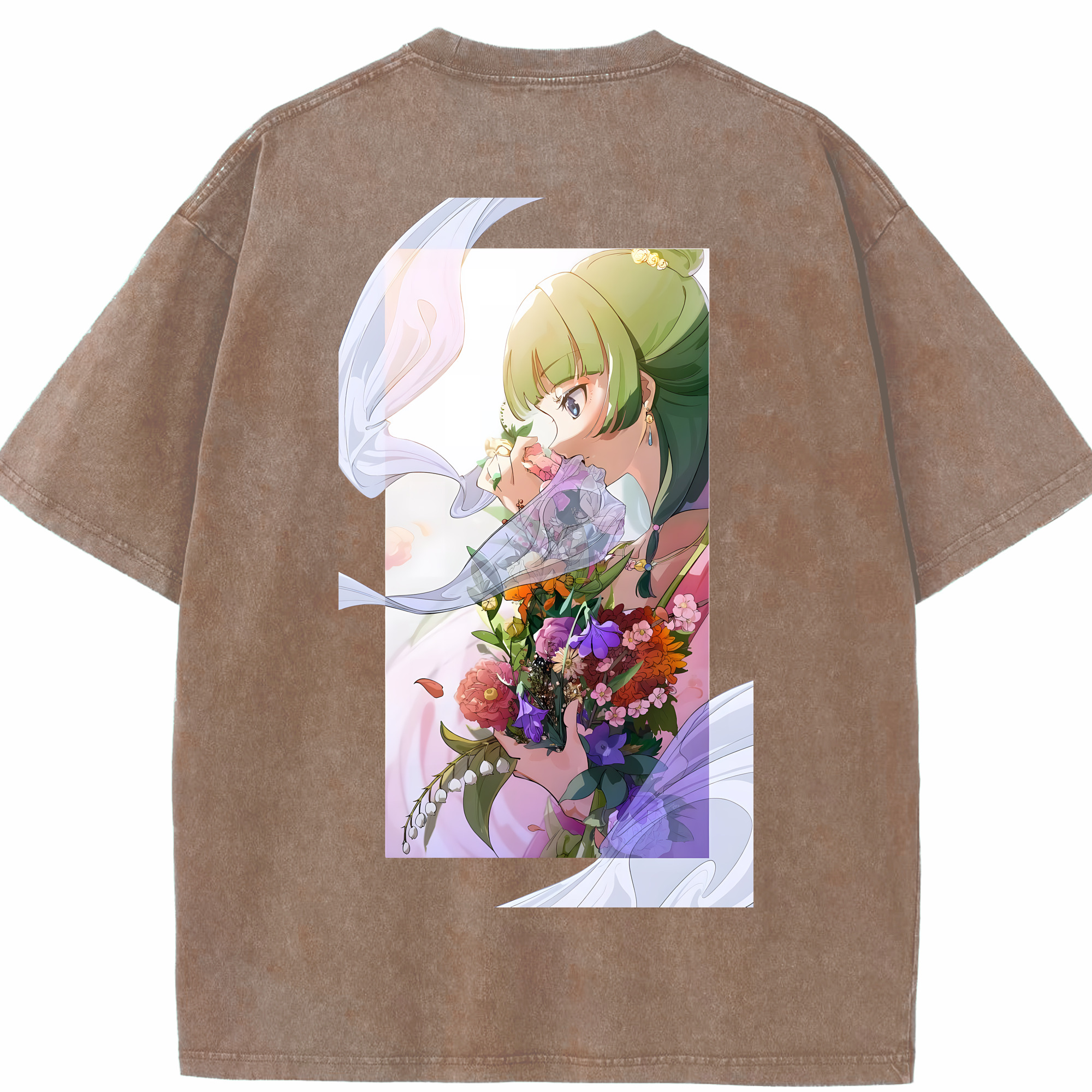 （画像用） 薬屋のひとりごと The Apothecary Diaries 綿100% ヴィンテージ風 半袖Tシャツ（背面プリント）
