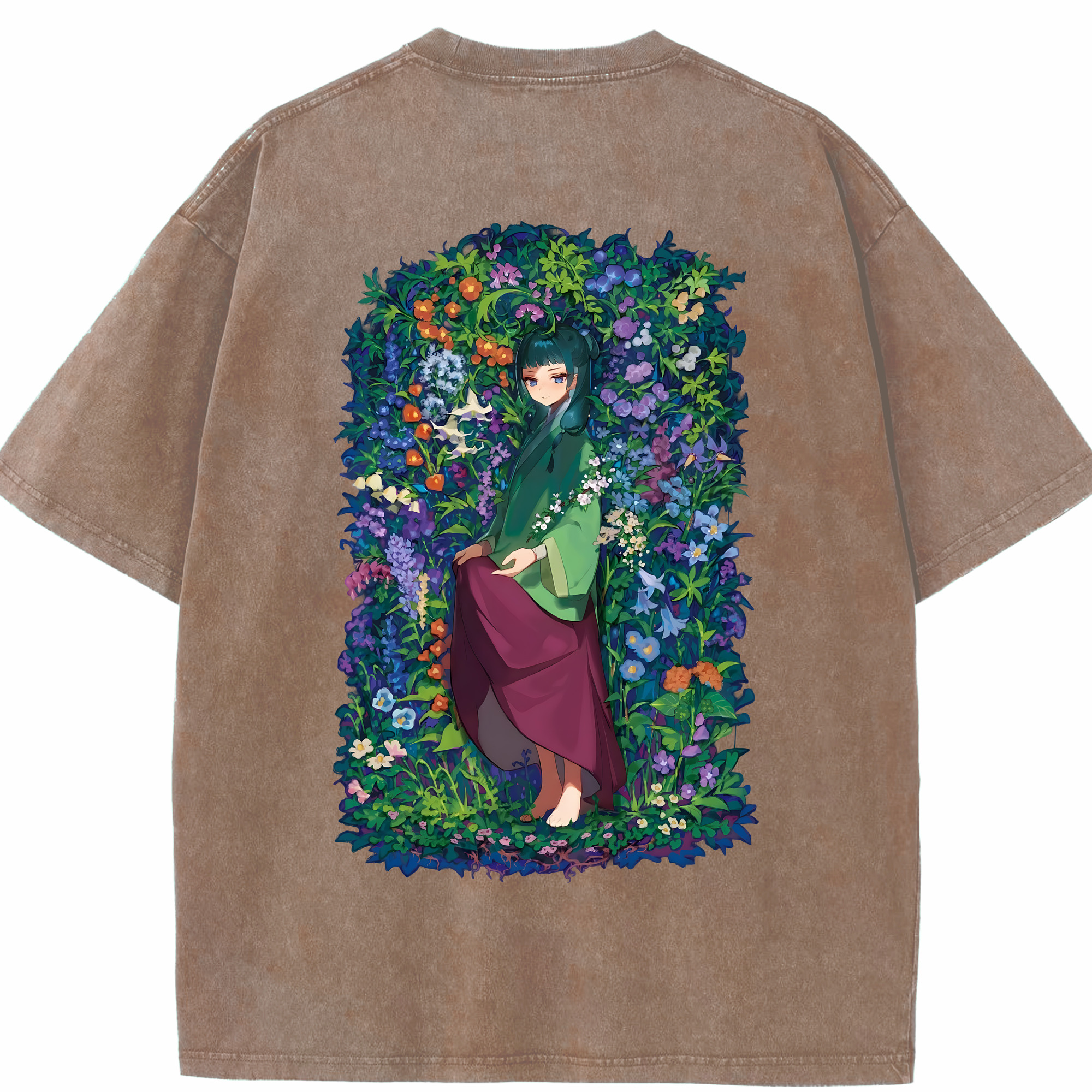 （画像用） 薬屋のひとりごと The Apothecary Diaries 綿100% ヴィンテージ風 半袖Tシャツ（背面プリント）