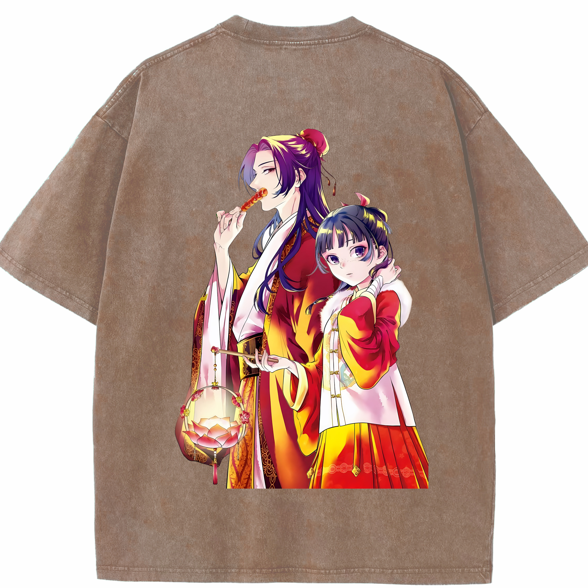 （画像用） 薬屋のひとりごと The Apothecary Diaries 綿100% ヴィンテージ風 半袖Tシャツ（背面プリント）