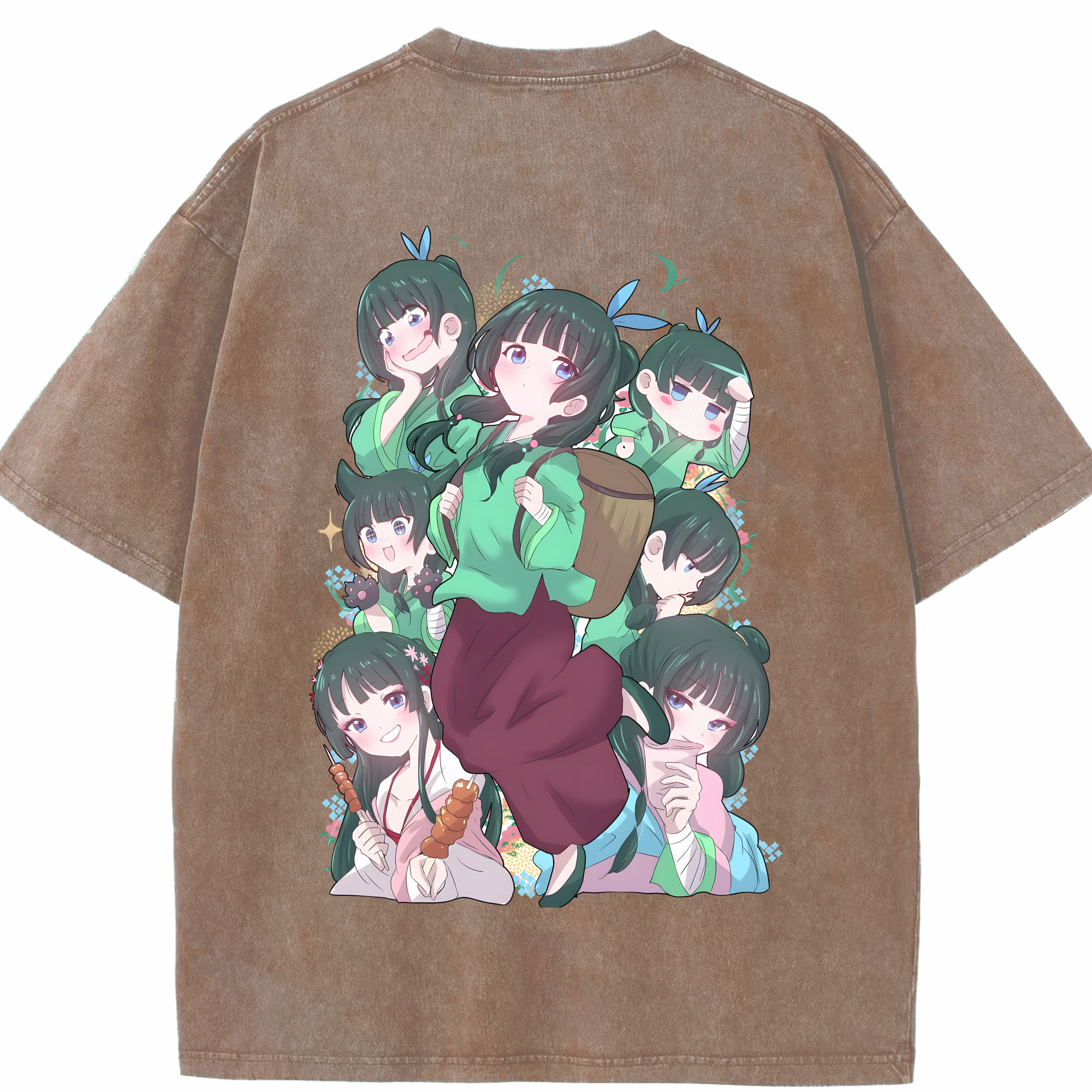 （画像用） 薬屋のひとりごと The Apothecary Diaries 綿100% ヴィンテージ風 半袖Tシャツ（背面プリント）