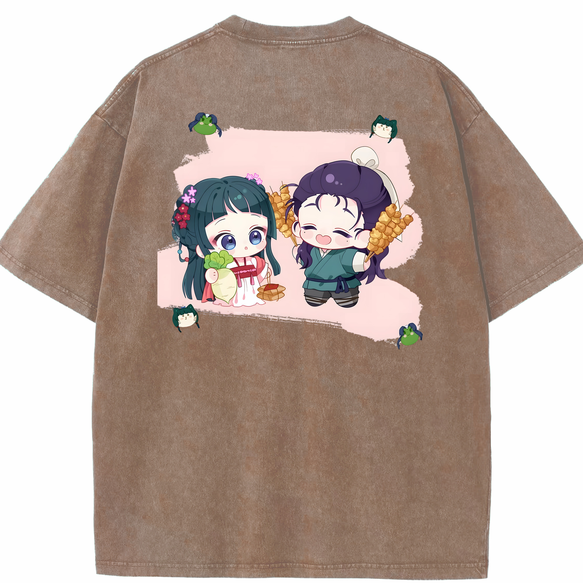 （画像用） 薬屋のひとりごと The Apothecary Diaries 綿100% ヴィンテージ風 半袖Tシャツ（背面プリント）