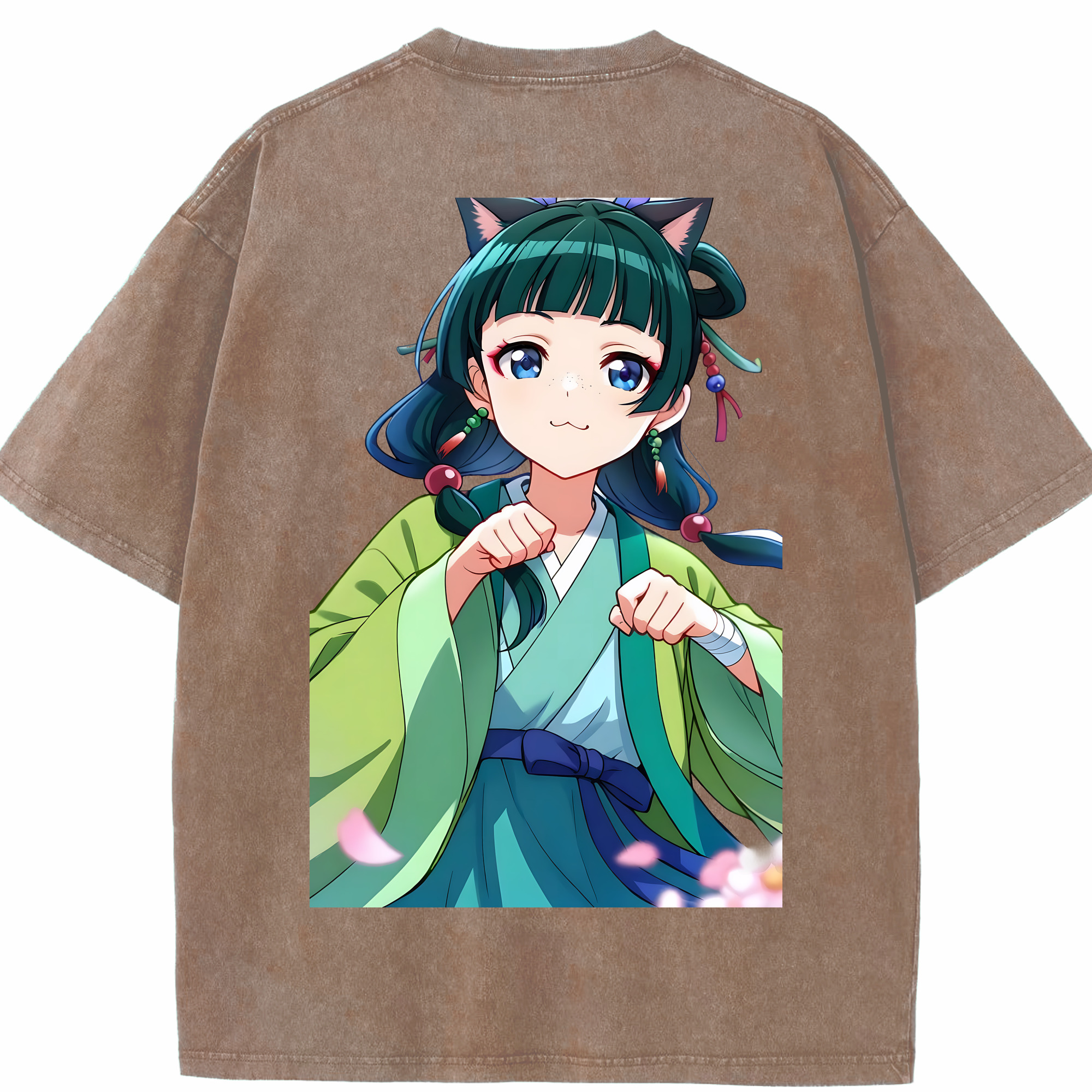 （画像用） 薬屋のひとりごと The Apothecary Diaries 綿100% ヴィンテージ風 半袖Tシャツ（背面プリント）